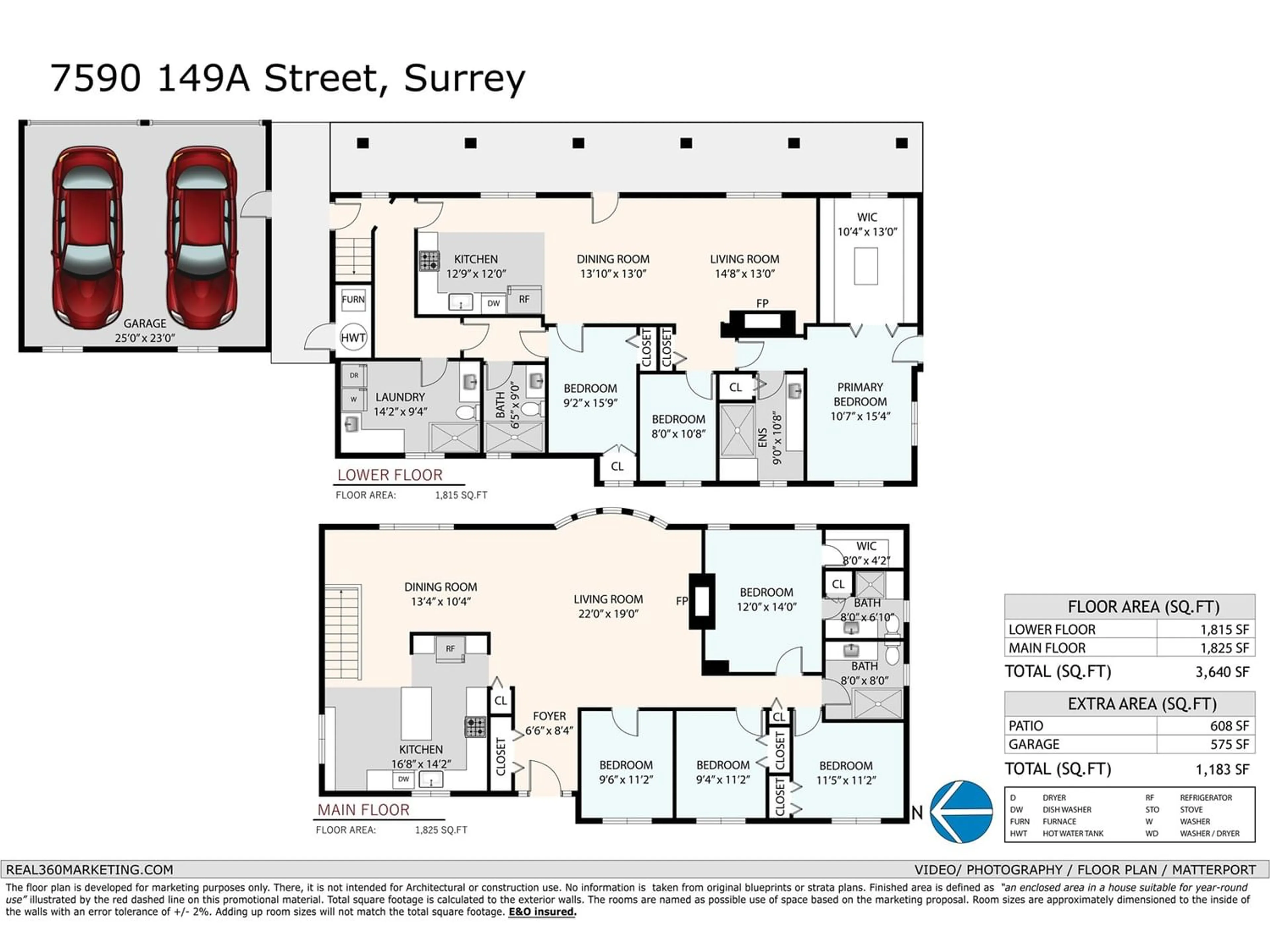 Floor plan for 7590 149A STREET, Surrey British Columbia V3S3H5