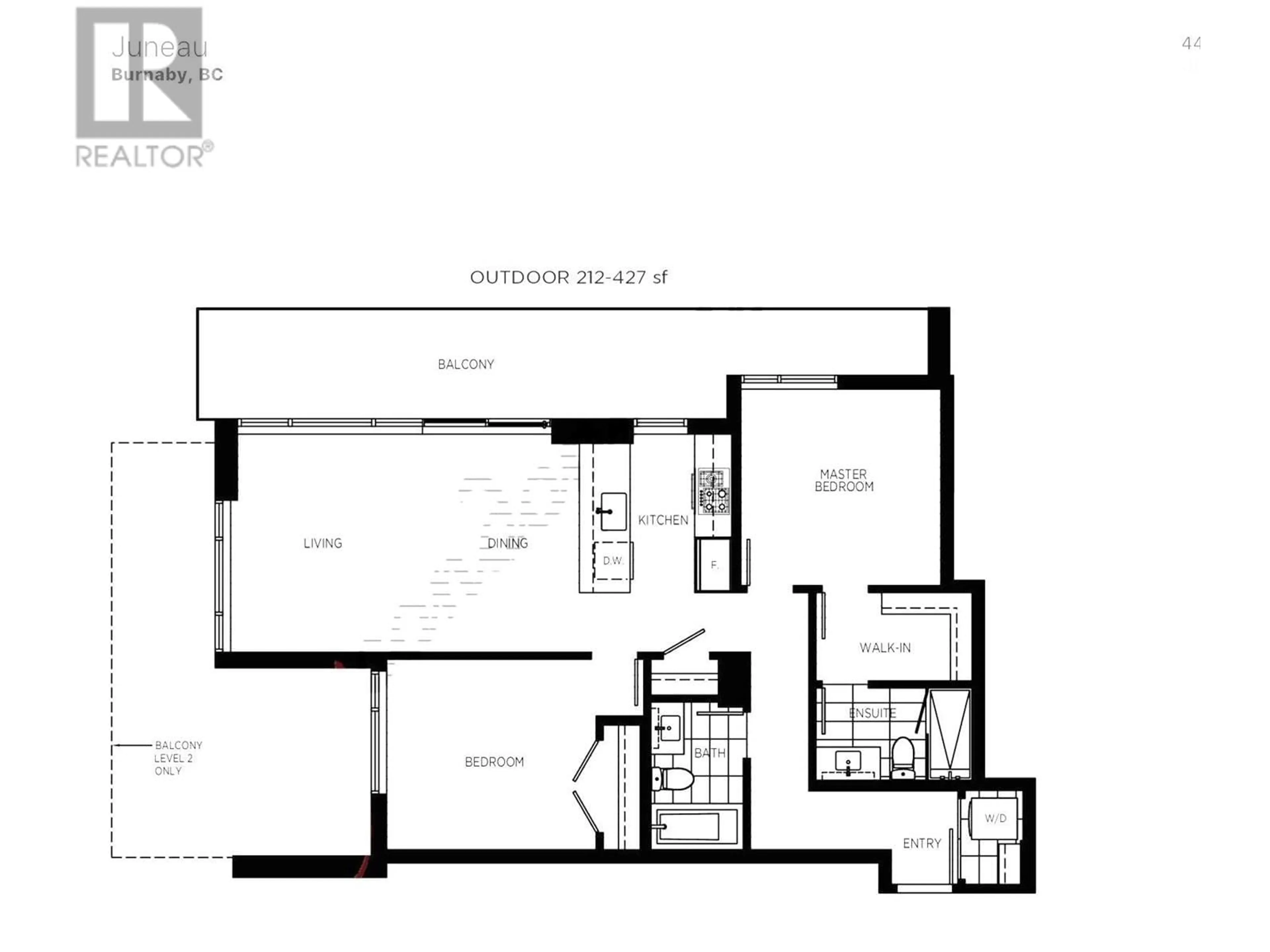 Floor plan for 1603 4465 JUNEAU STREET, Burnaby British Columbia V5C0L8