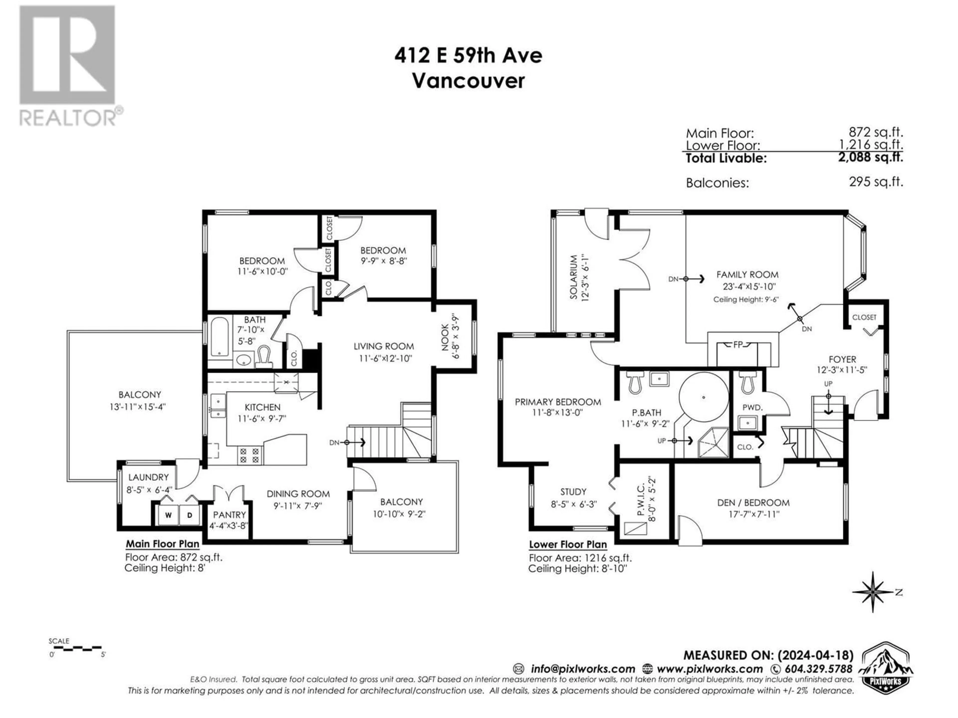 Floor plan for 412 E 59TH AVENUE, Vancouver British Columbia V5X1Y1