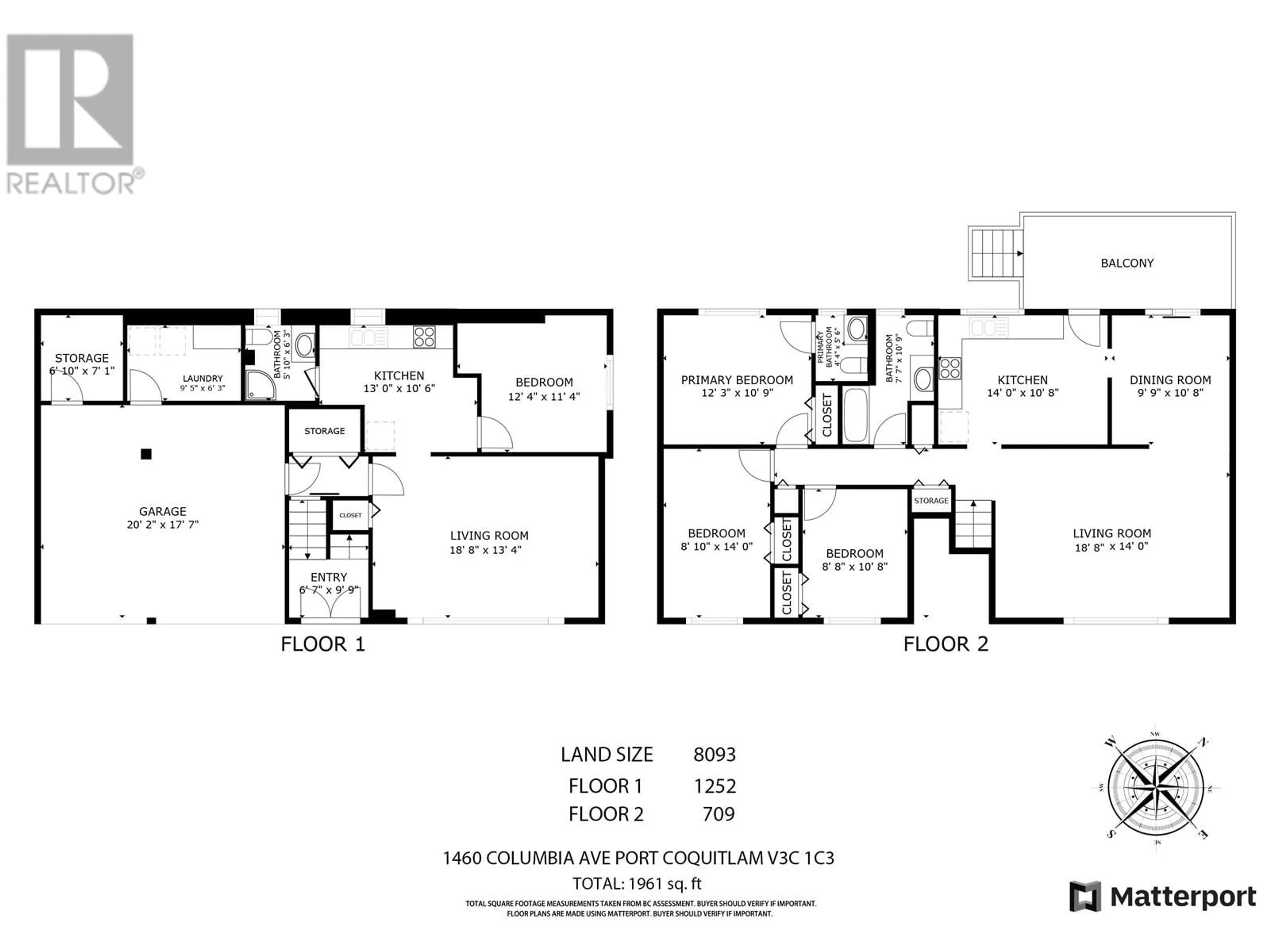 Floor plan for 1460 COLUMBIA AVENUE, Port Coquitlam British Columbia V3C1C3