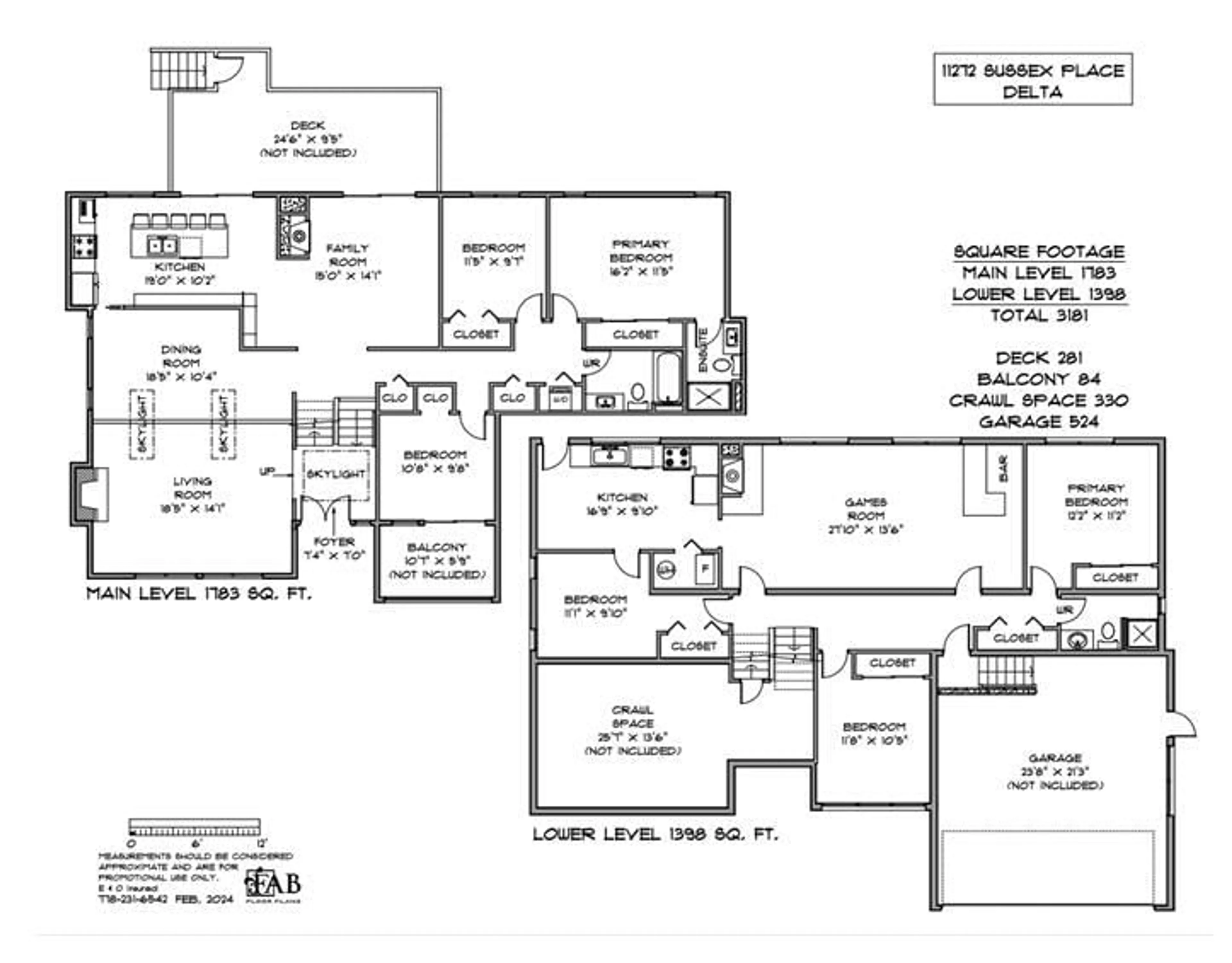 Floor plan for 11272 SUSSEX PLACE, Delta British Columbia V4E2J9