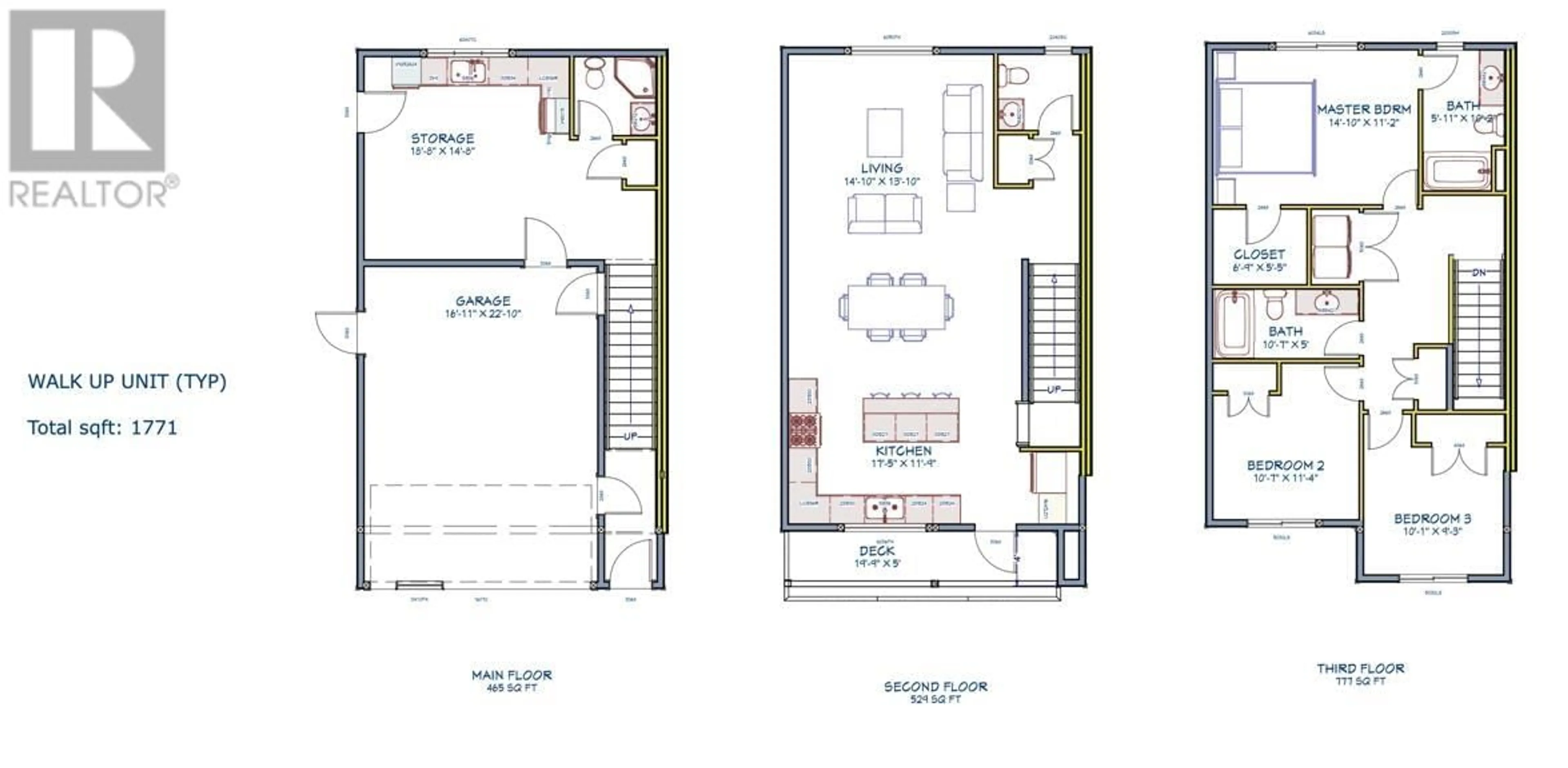 Floor plan for 102 2395 ROWE STREET, Prince George British Columbia V2N0J3