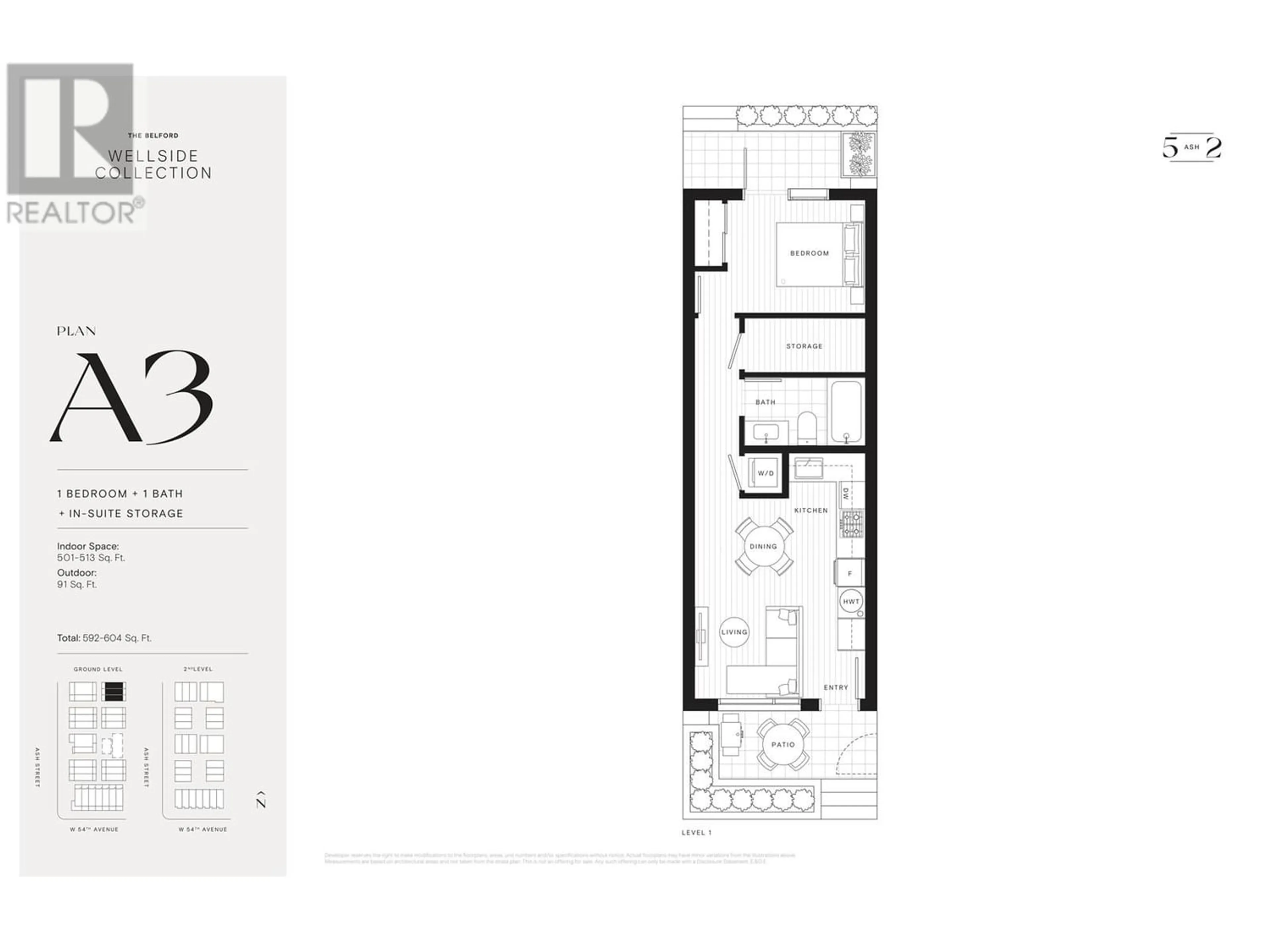 Floor plan for 110 6922 ASH STREET, Vancouver British Columbia V6P3K4