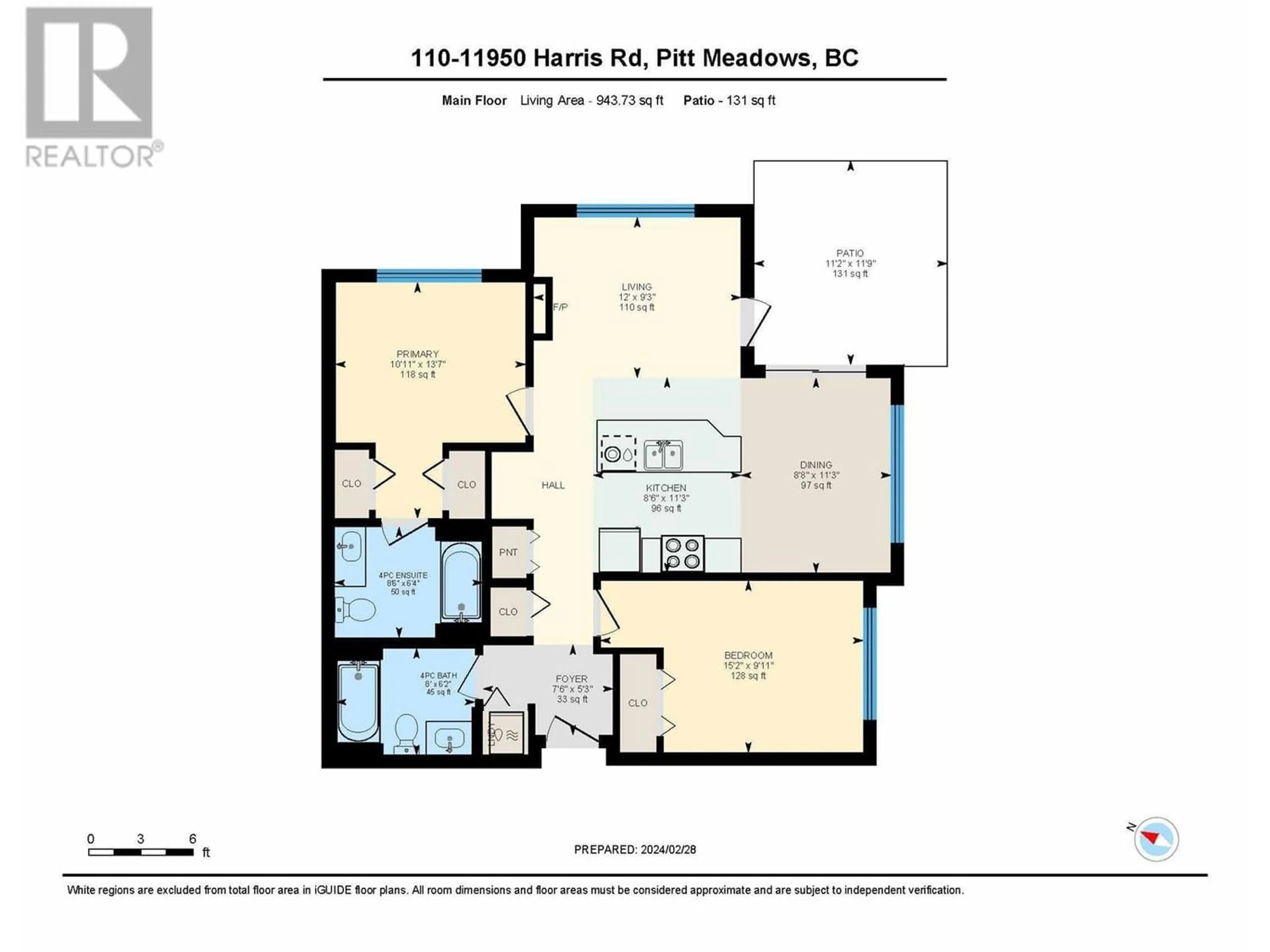 Floor plan for 110 11950 HARRIS ROAD, Pitt Meadows British Columbia V3Y0B7