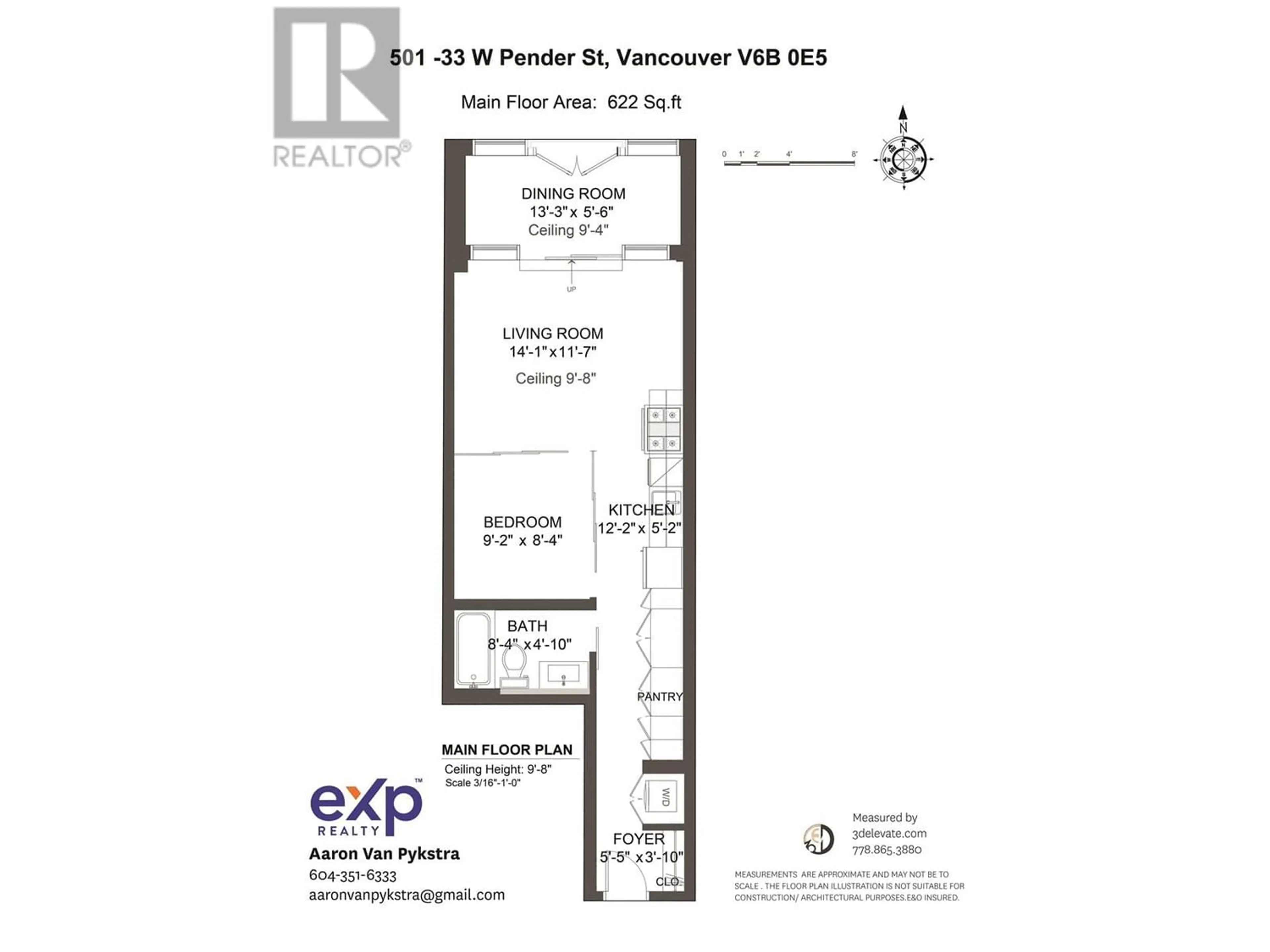 Floor plan for 501 33 W PENDER STREET, Vancouver British Columbia V6B0E5