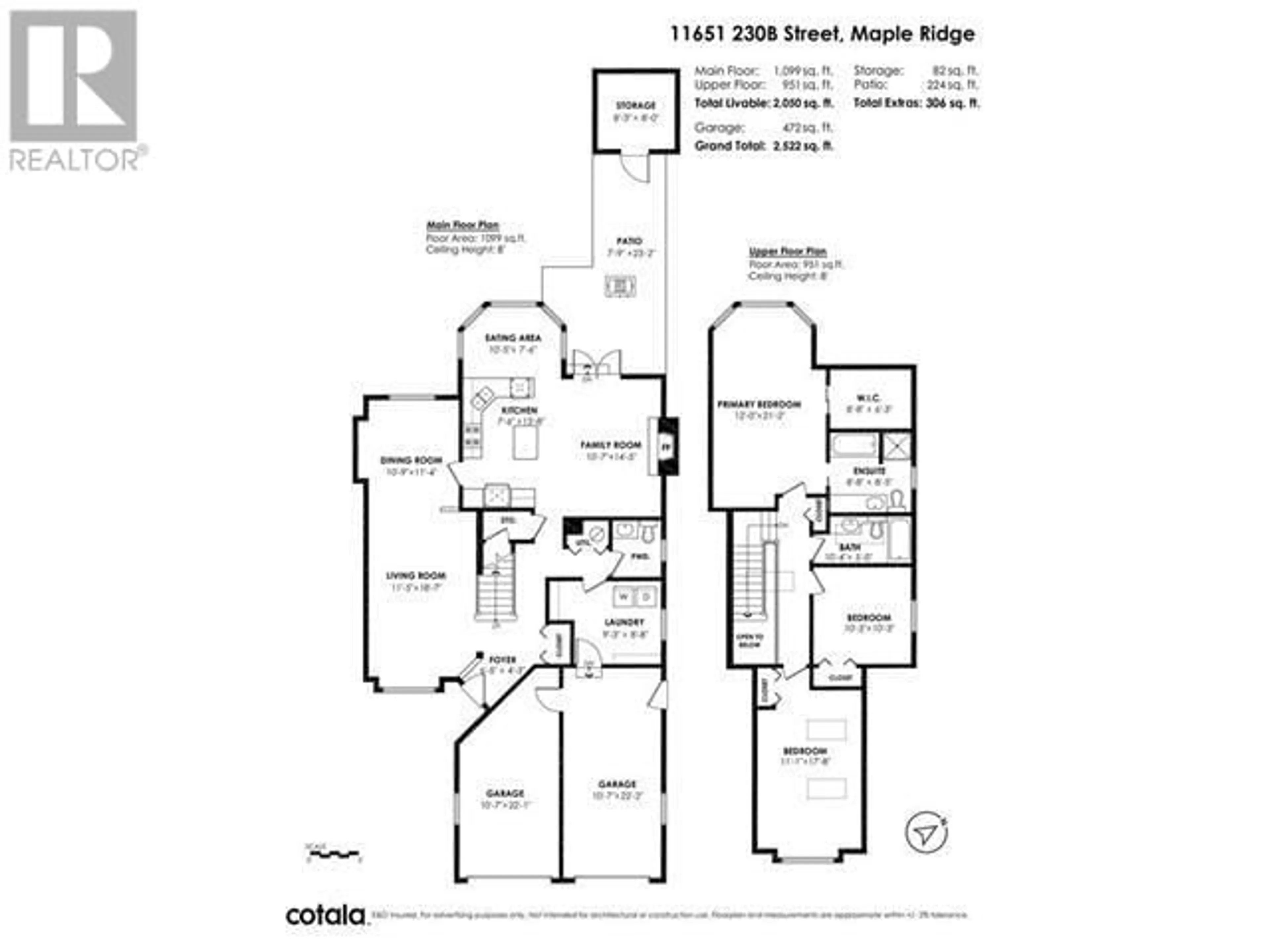 Floor plan for 11651 230B STREET, Maple Ridge British Columbia V2X1Z4