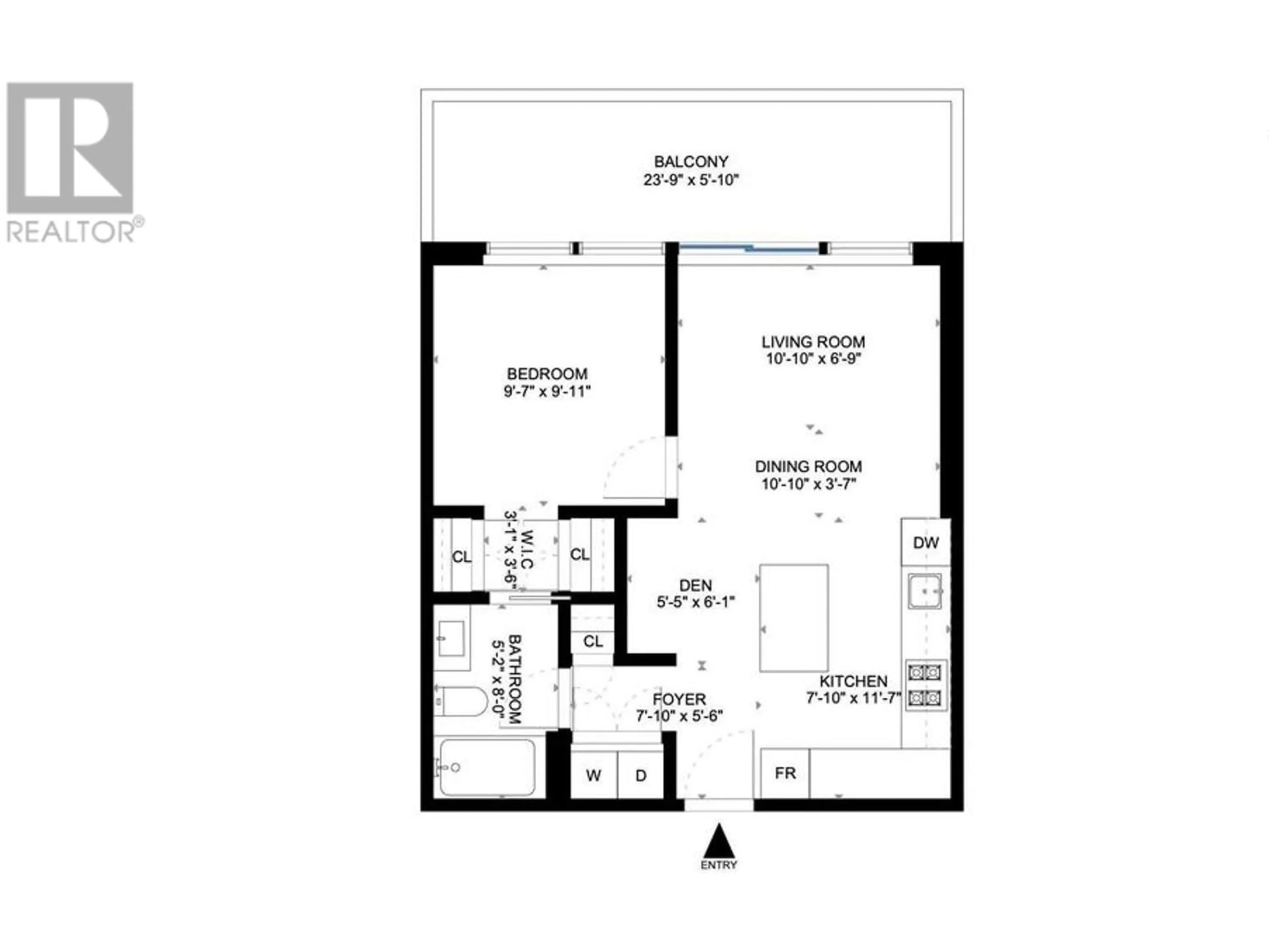 Floor plan for 905 1955 ALPHA WAY, Burnaby British Columbia V5C0K6