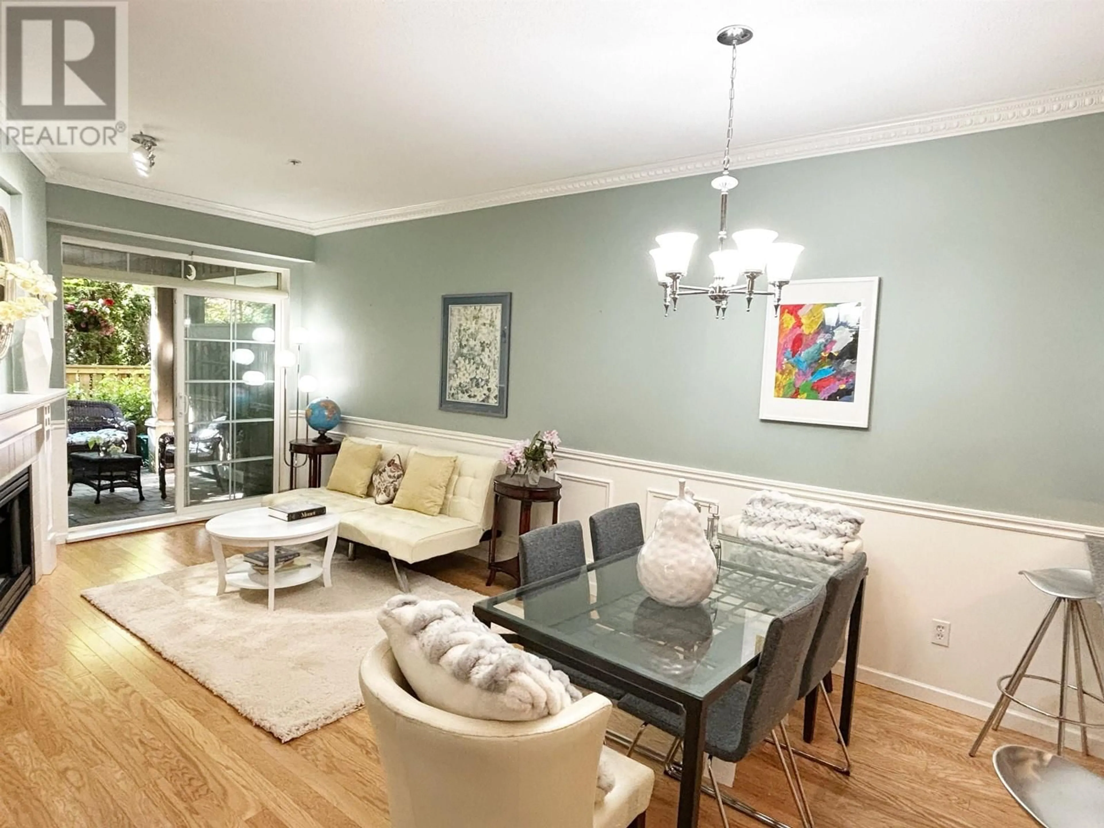 Dining room, wood floors, cottage for 105 5605 HAMPTON PLACE, Vancouver British Columbia V6T2H2