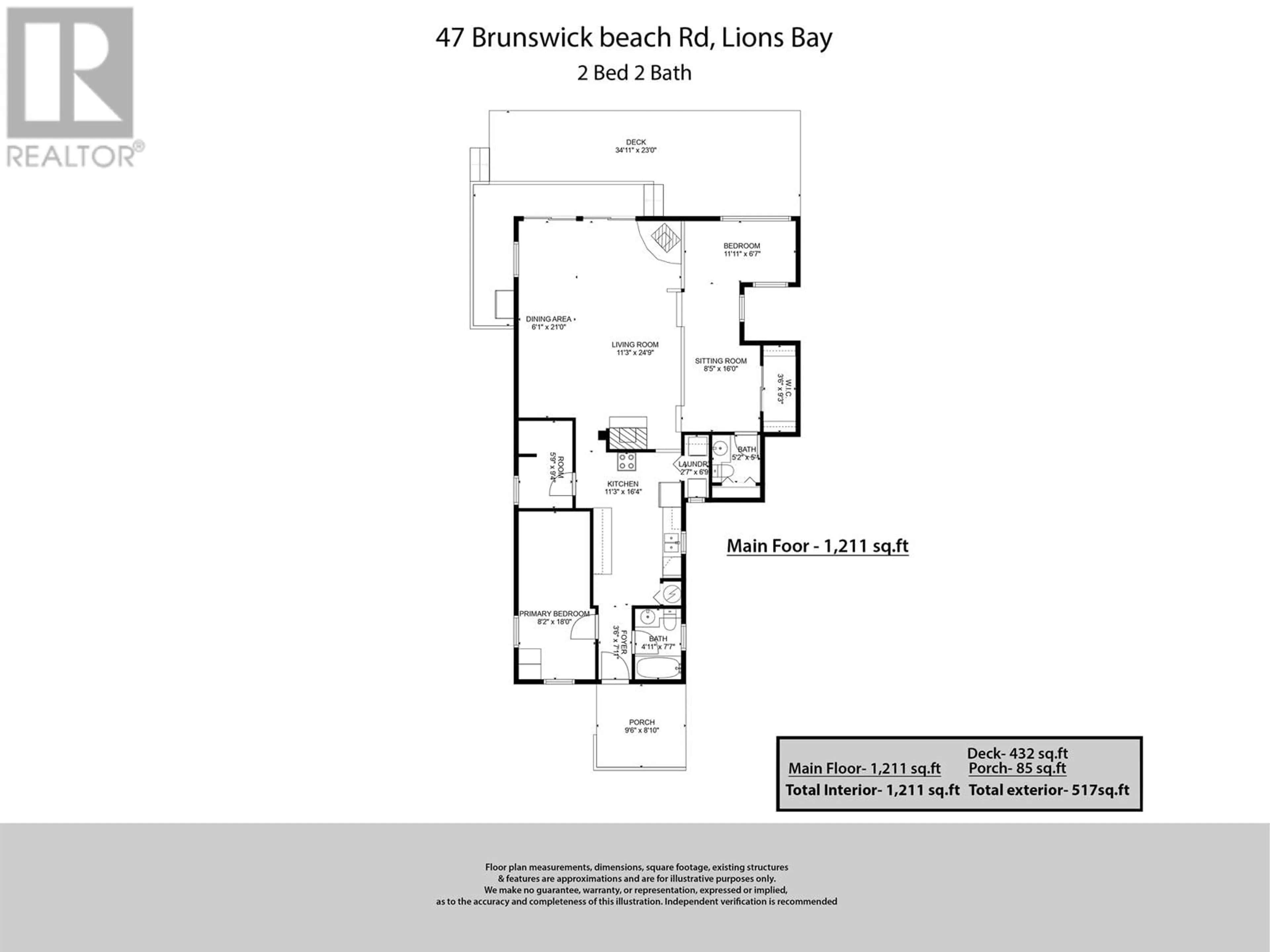 Floor plan for 47 BRUNSWICK BEACH ROAD, Lions Bay British Columbia V0N2E0