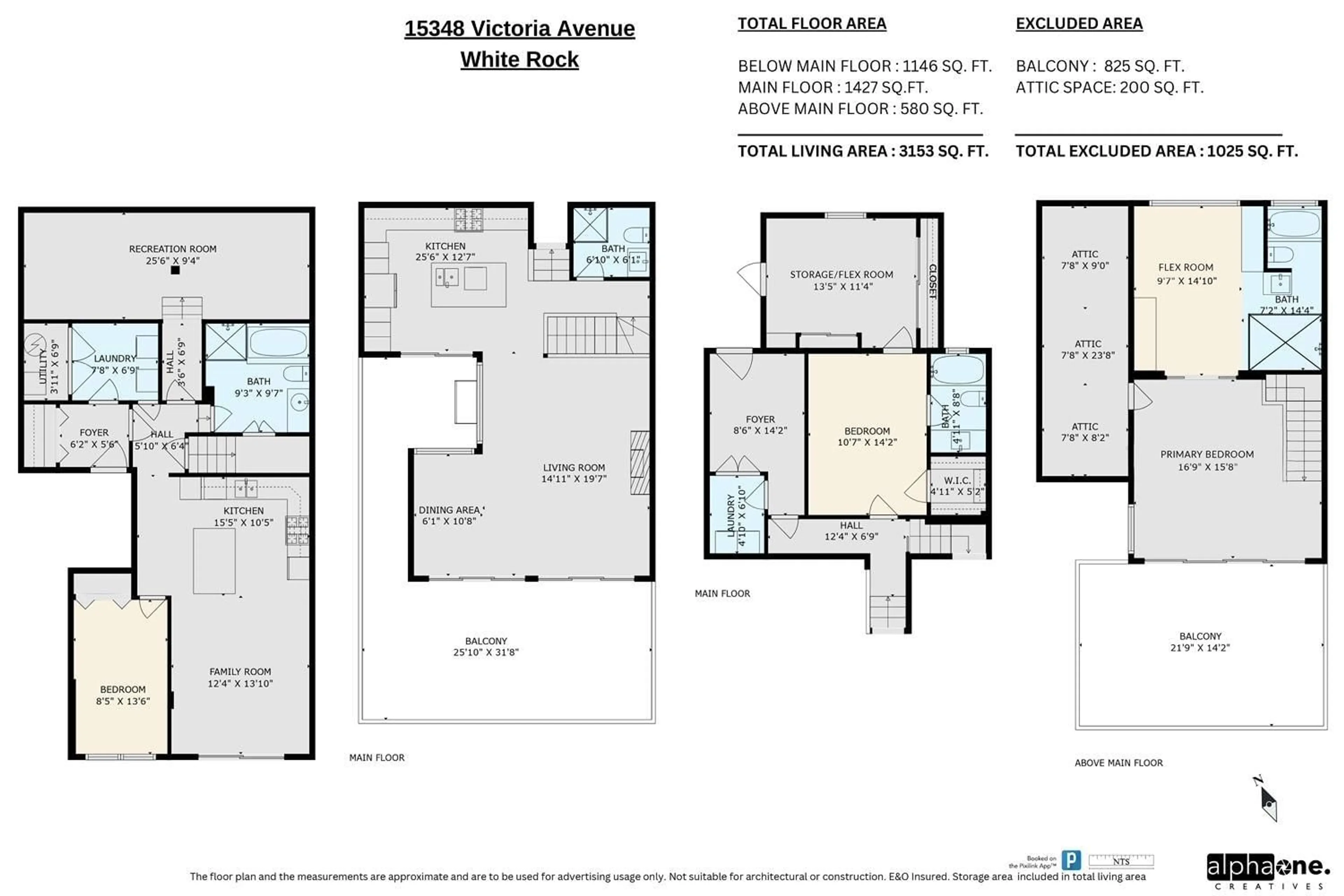 Floor plan for 15348 VICTORIA AVENUE, White Rock British Columbia V4B1H2