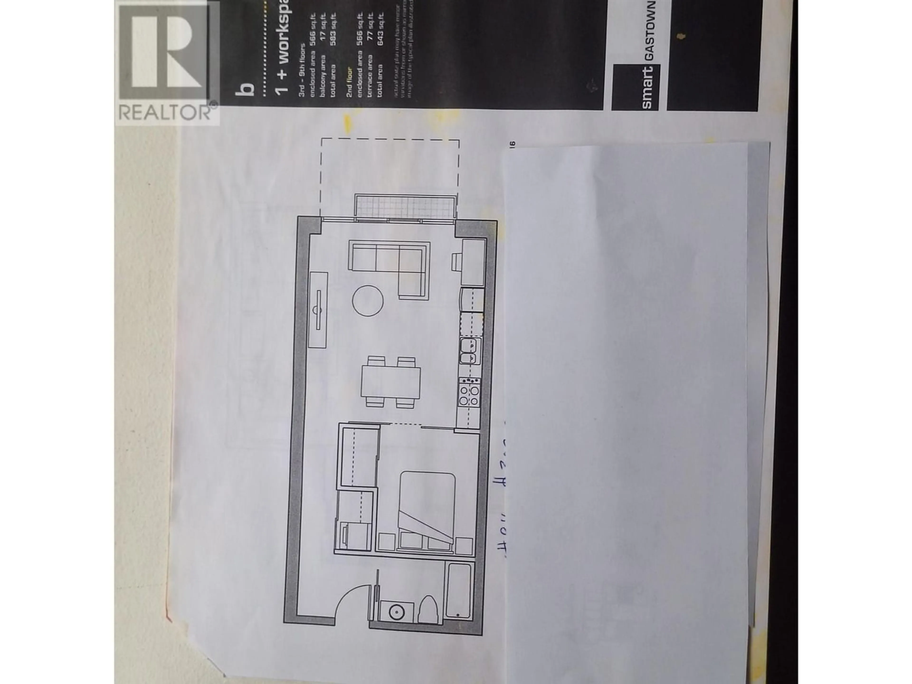 Floor plan for 816 168 POWELL STREET, Vancouver British Columbia V6A0B2