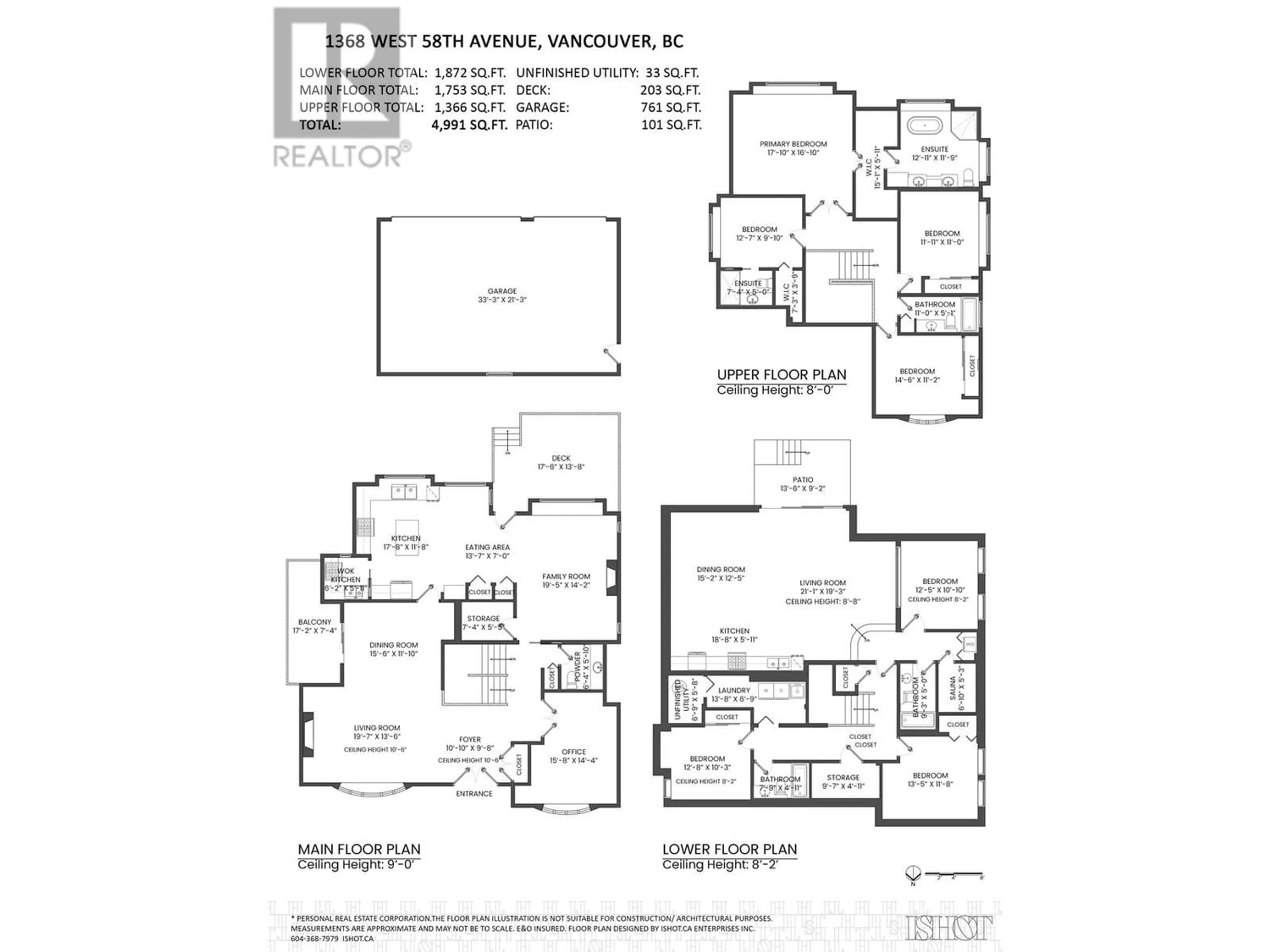 Floor plan for 1368 W 58TH AVENUE, Vancouver British Columbia V6P1W2