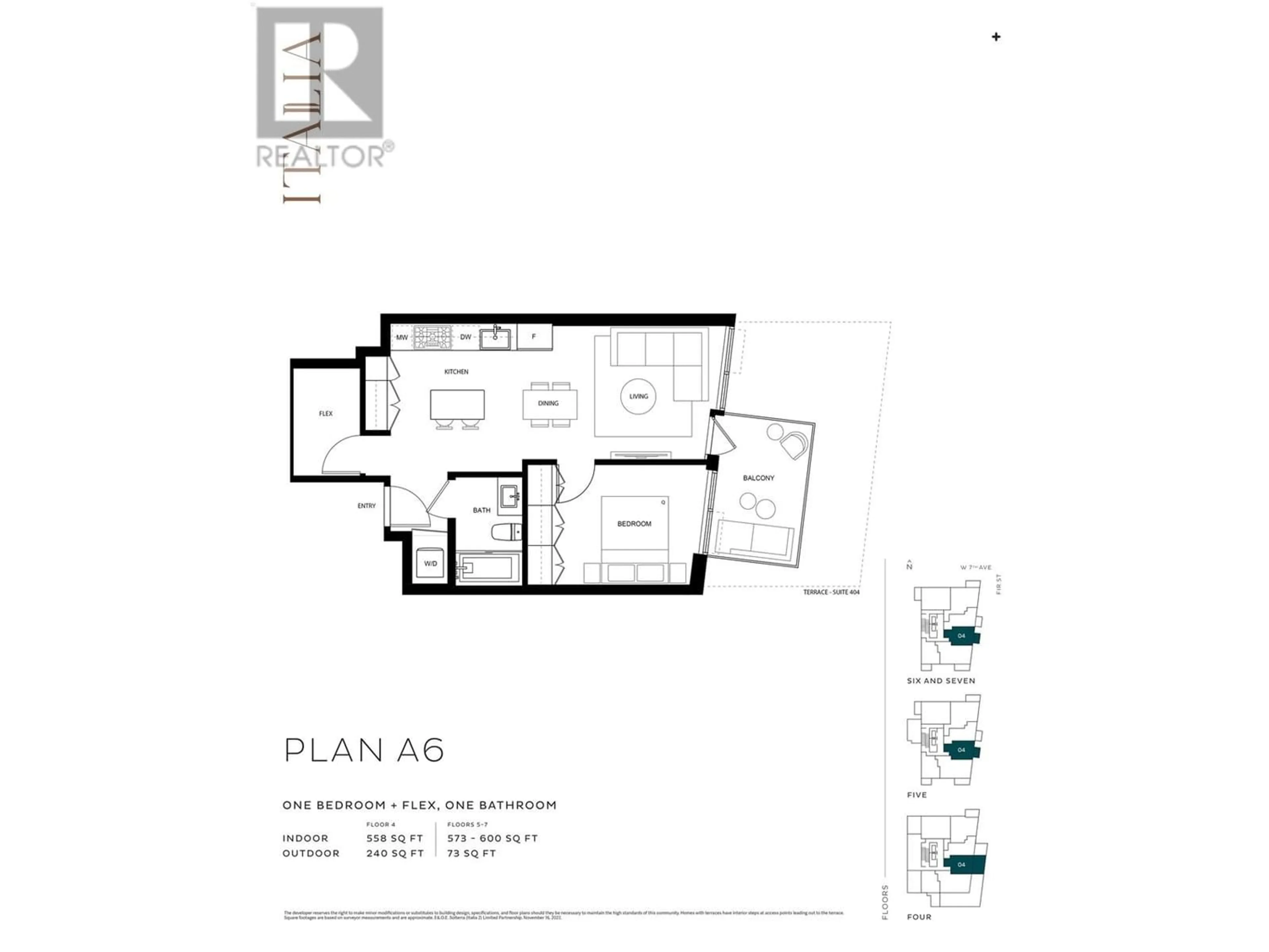 Floor plan for 404 2323 FIR STREET, Vancouver British Columbia V6J1S5