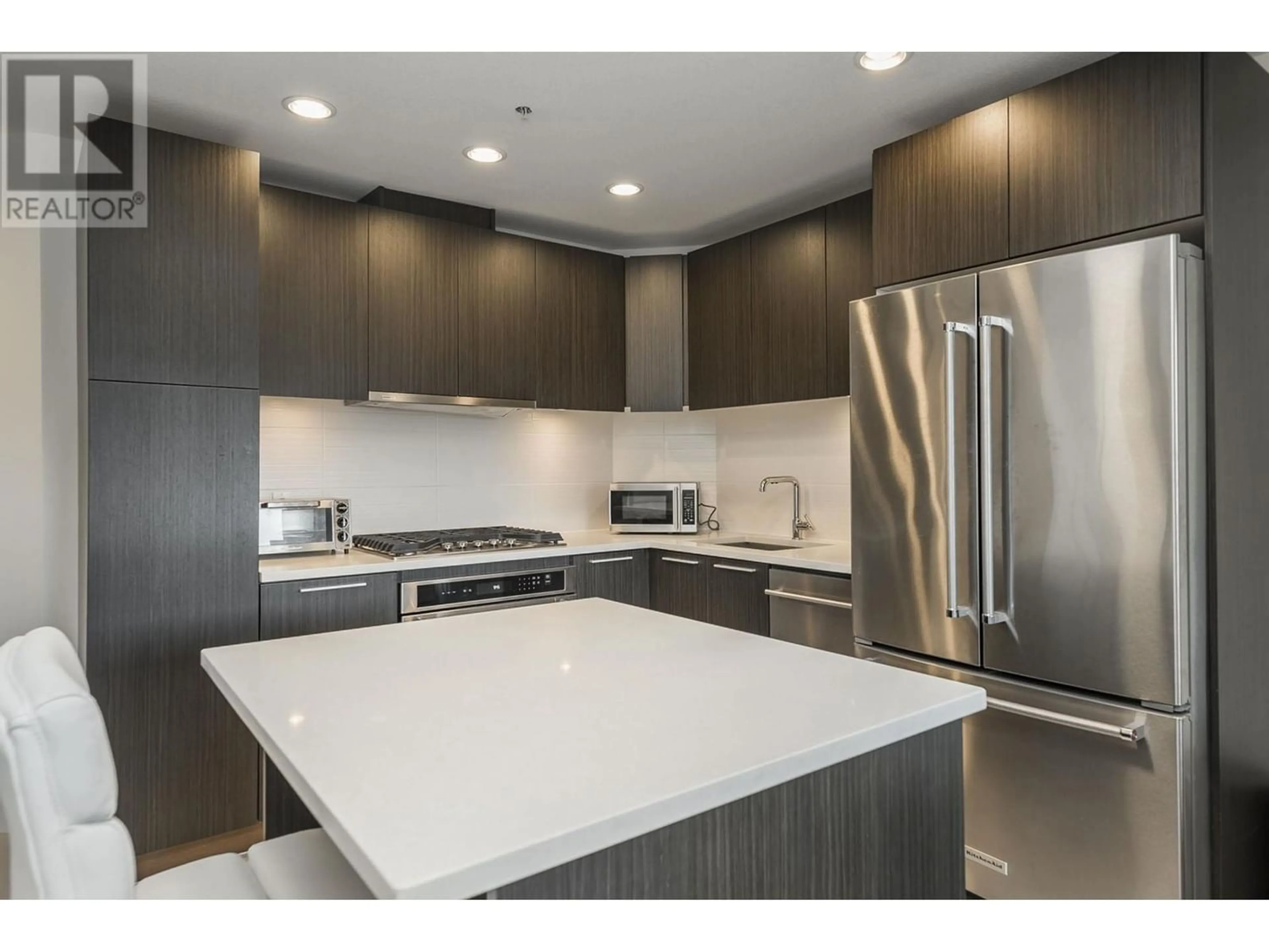 Contemporary kitchen, wood floors for PH8 3462 ROSS DRIVE, Vancouver British Columbia V6S0H6