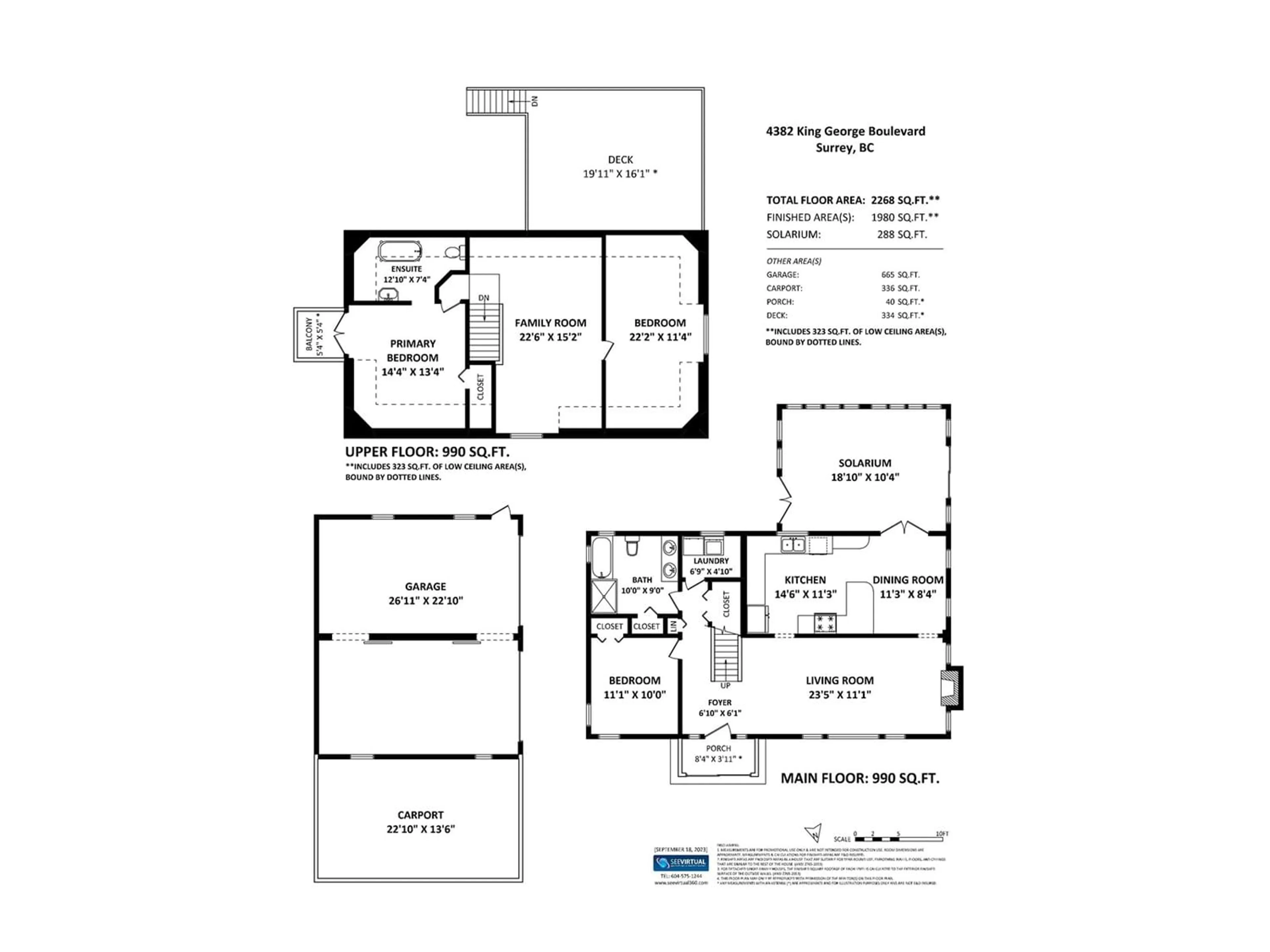 Floor plan for 4382 KING GEORGE BOULEVARD, Surrey British Columbia V3Z1G6