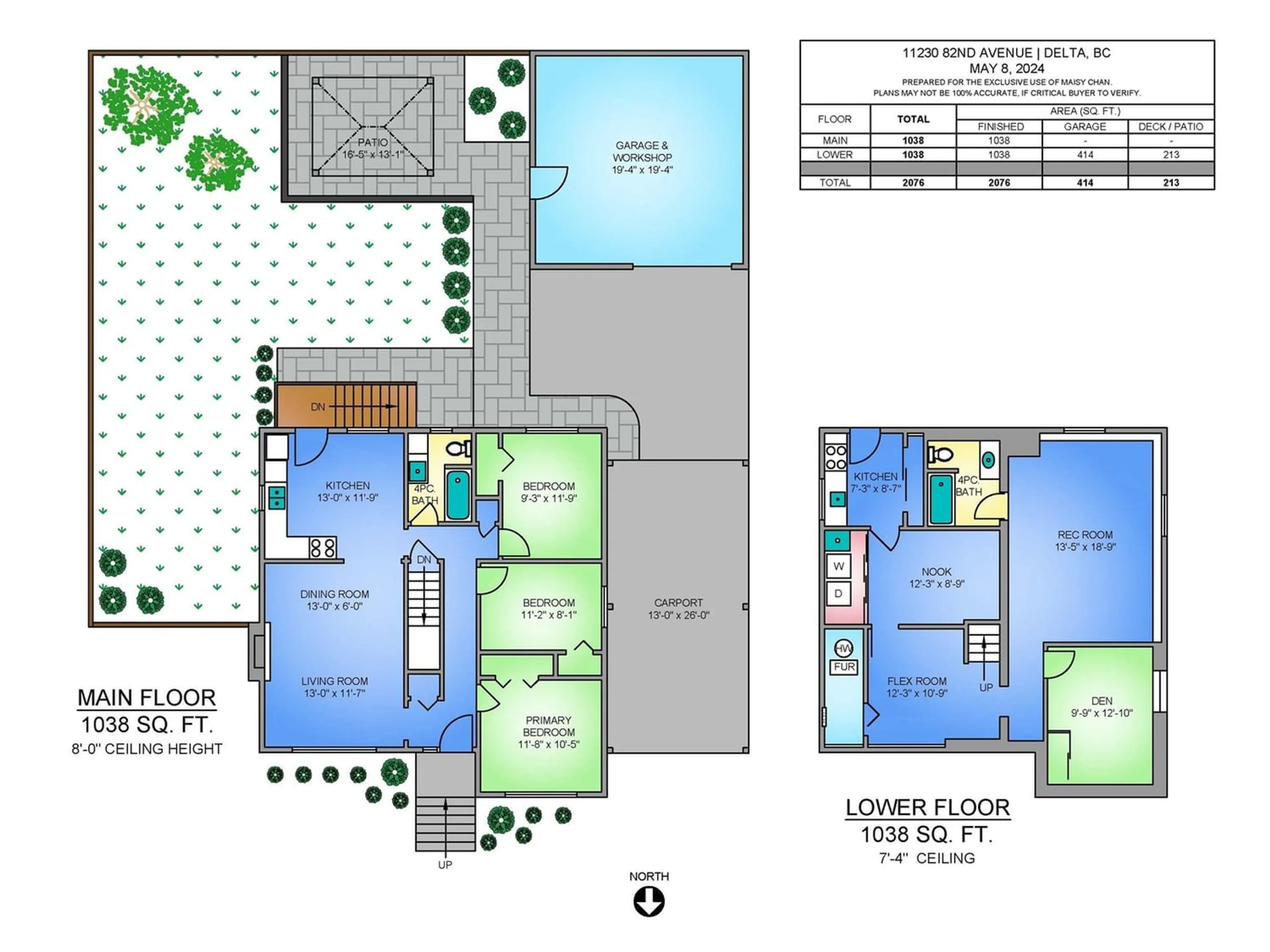 Floor plan for 11230 82 AVENUE, Delta British Columbia V4C2B7