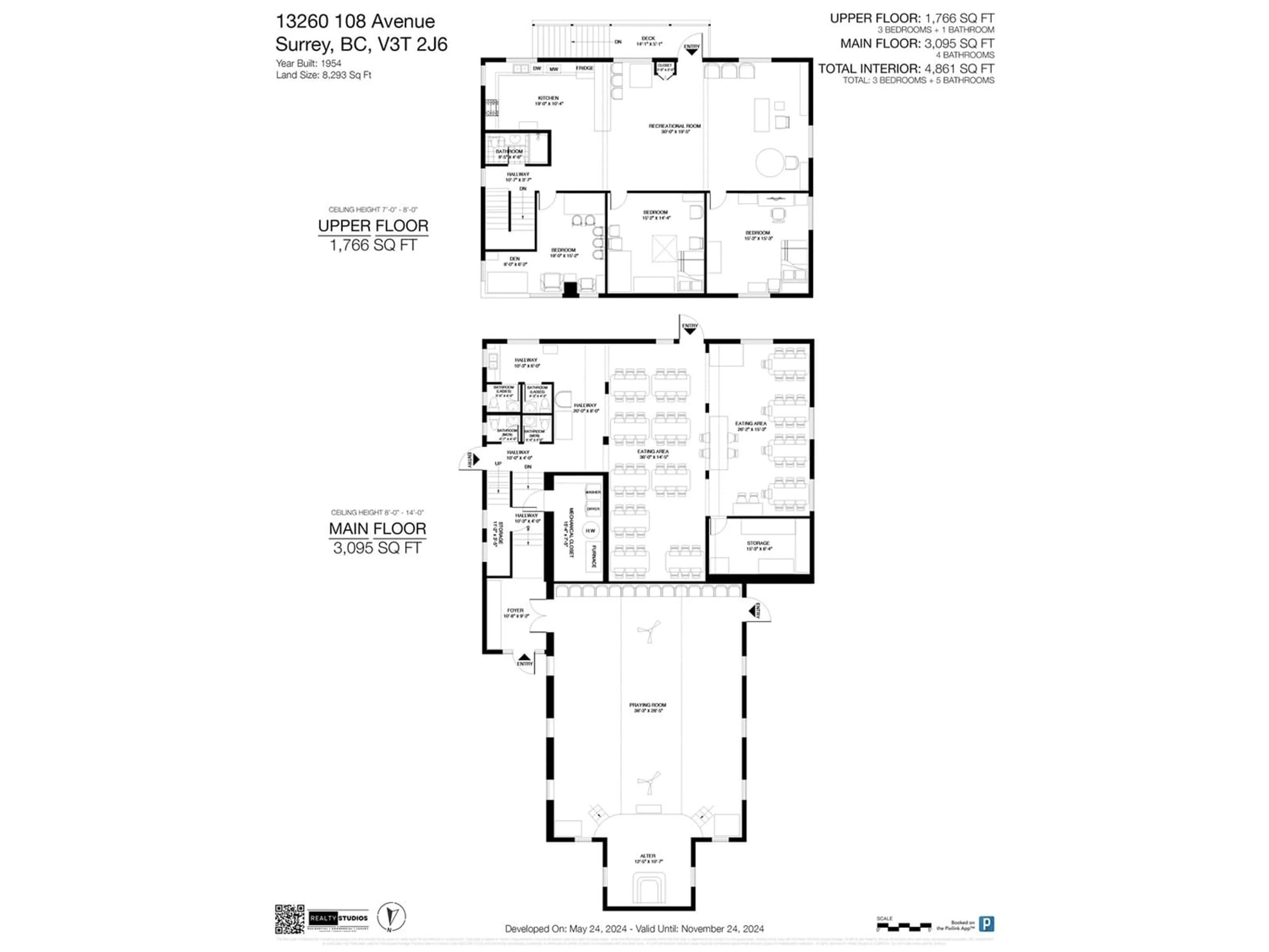 Floor plan for 13260 108 AVENUE, Surrey British Columbia V3T2J6