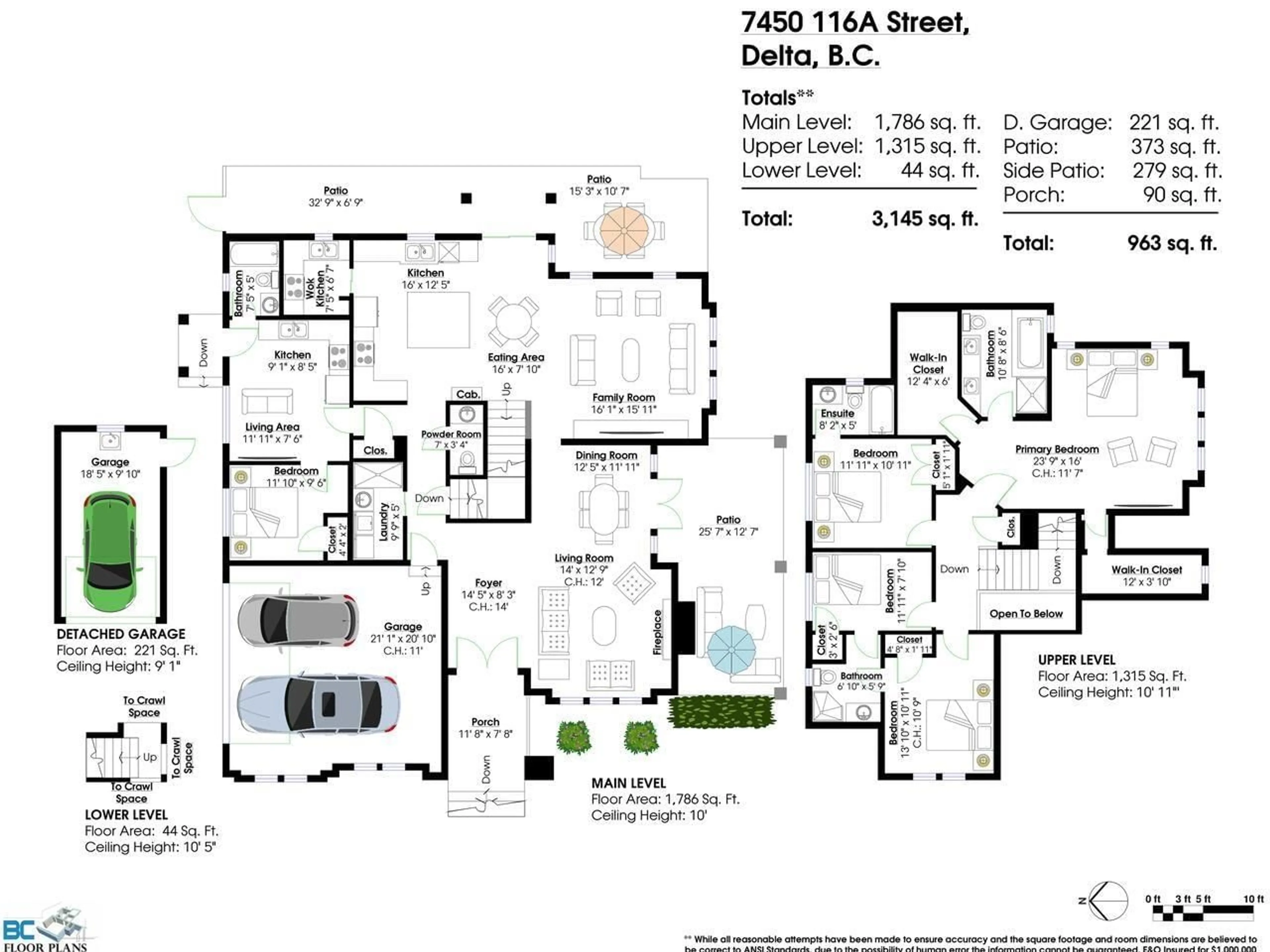 Floor plan for 7450 116A STREET, Delta British Columbia V4C5X8