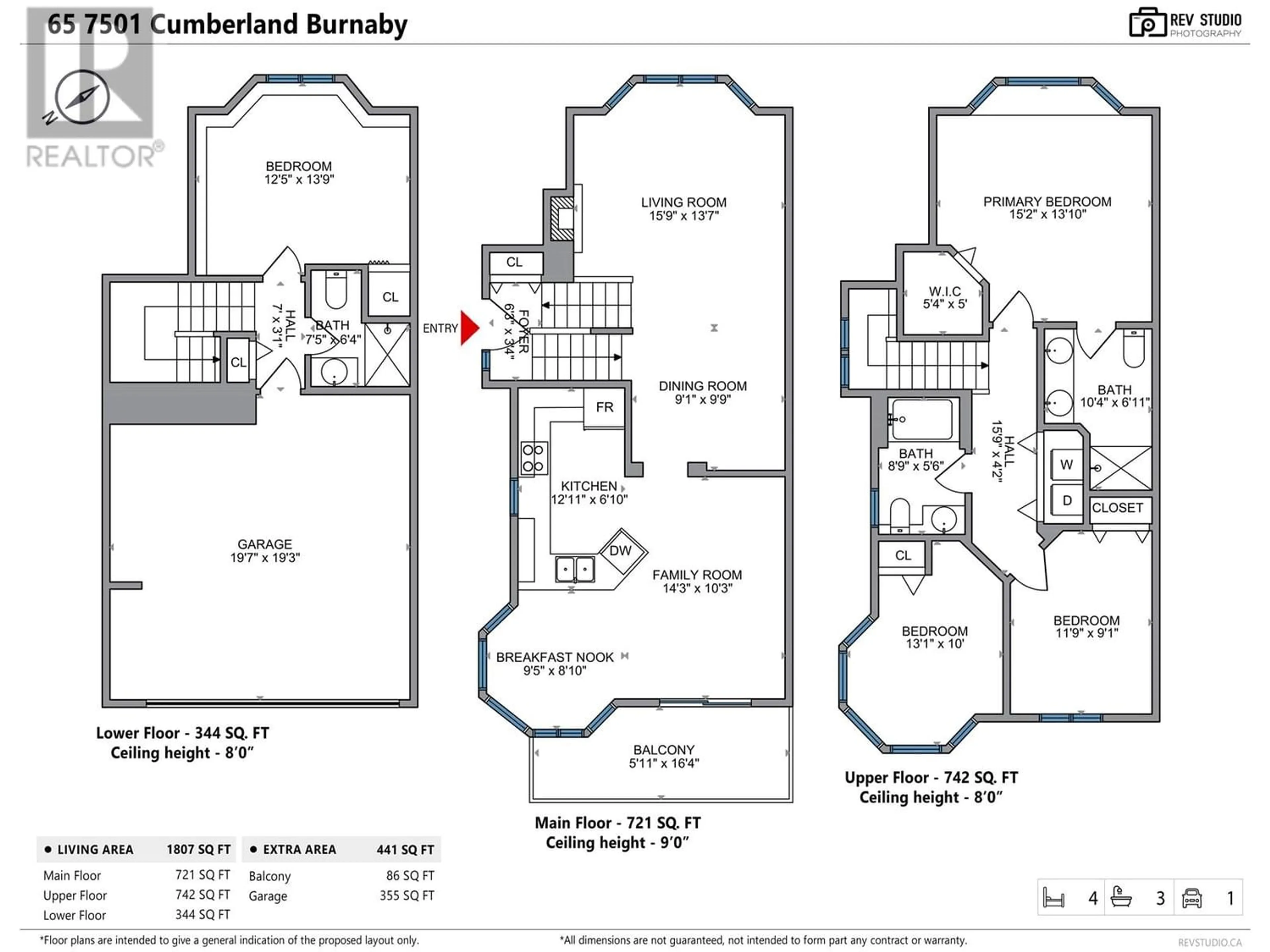 Floor plan for 65 7501 CUMBERLAND STREET, Burnaby British Columbia V3N4Y6