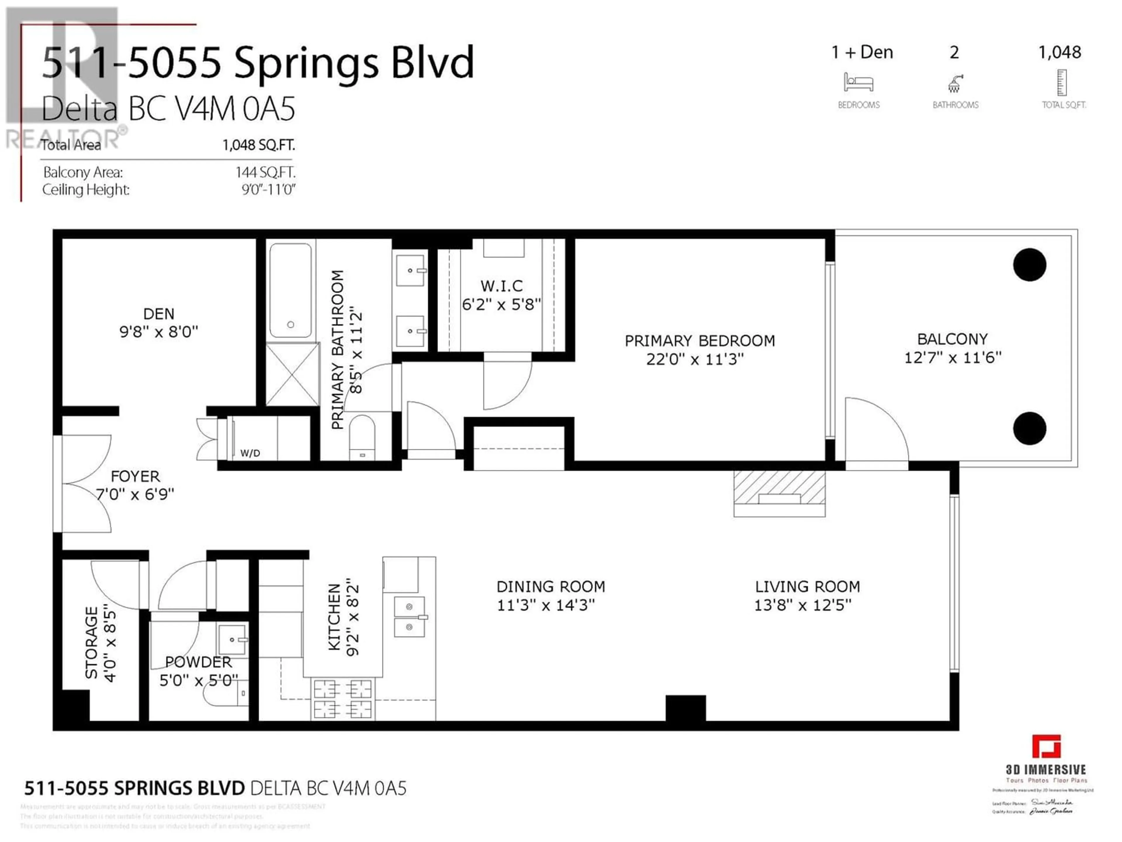 Floor plan for 511 5055 SPRINGS BOULEVARD, Tsawwassen British Columbia V4M0A5