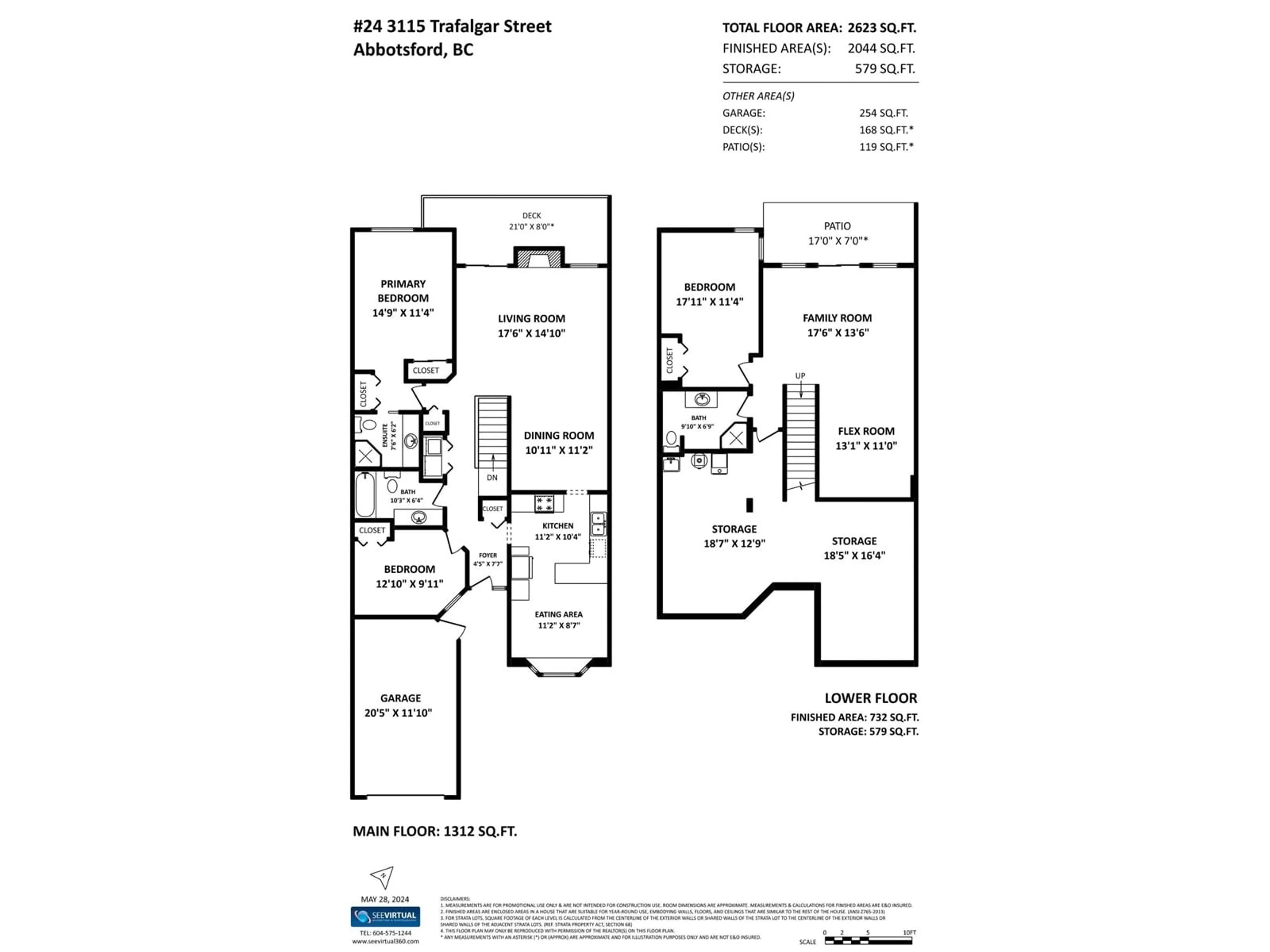 Floor plan for 24 3115 TRAFALGAR STREET, Abbotsford British Columbia V2S4N3