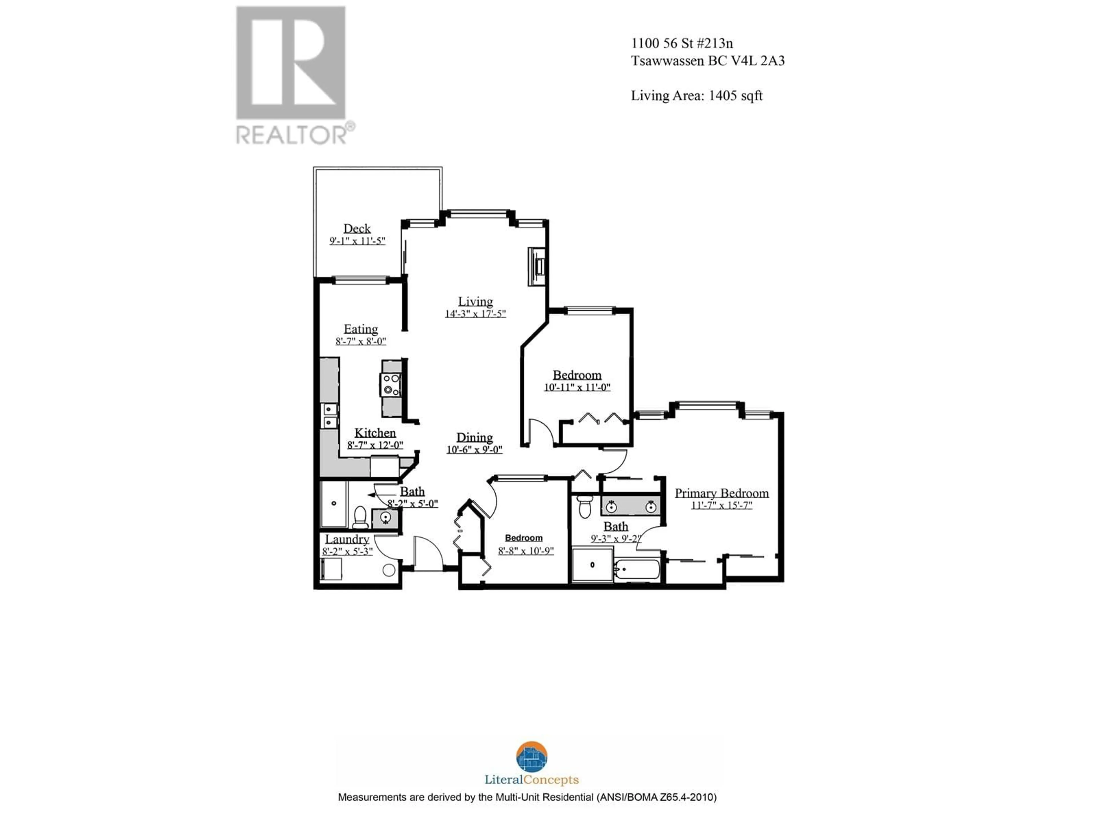 Floor plan for 213N 1100 56 STREET, Delta British Columbia V4L2N2