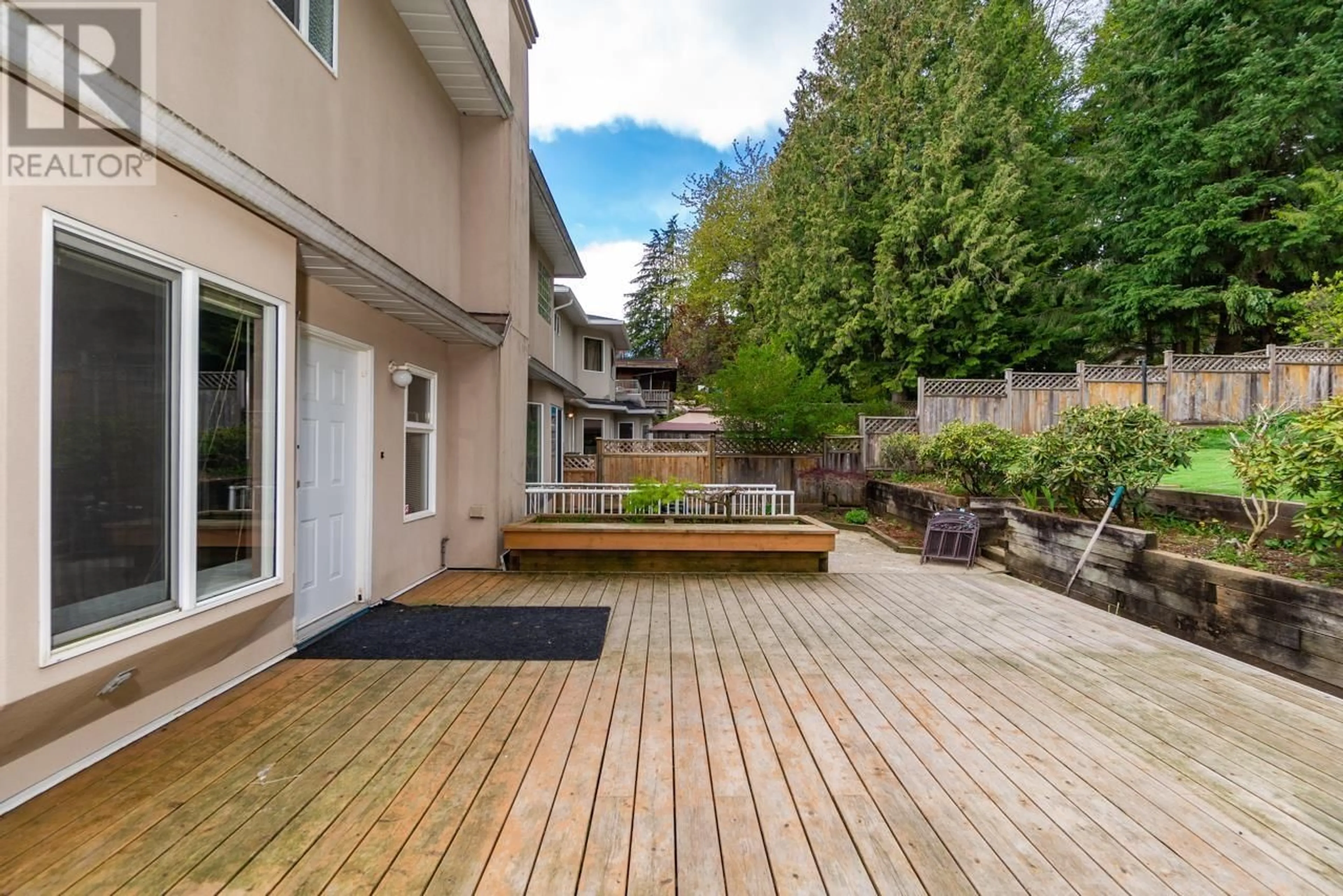 Patio, the fenced backyard for 1188 WELLINGTON DRIVE, North Vancouver British Columbia V7K1L2