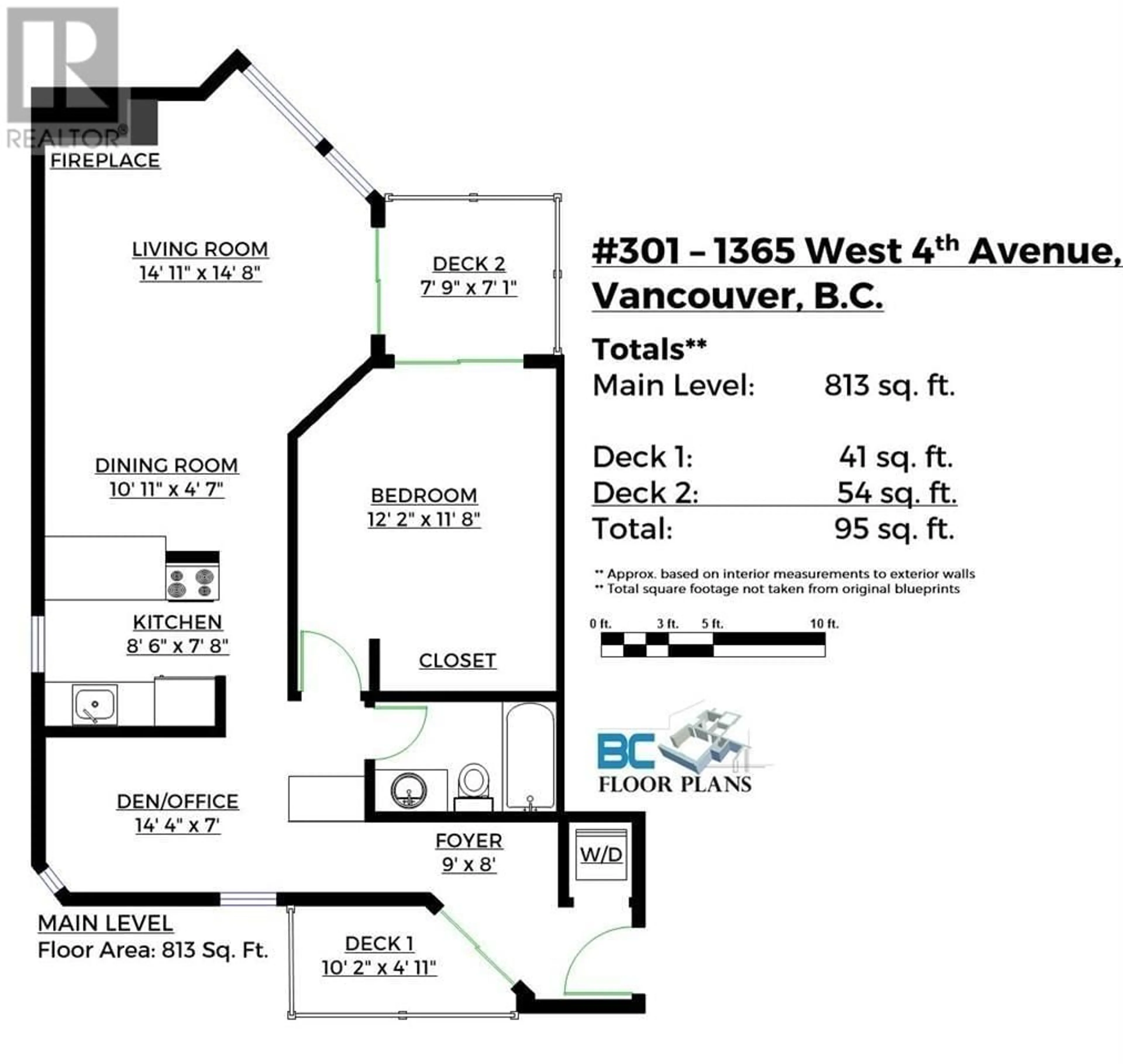 Floor plan for 301 1365 W 4TH AVENUE, Vancouver British Columbia V6H3Y8