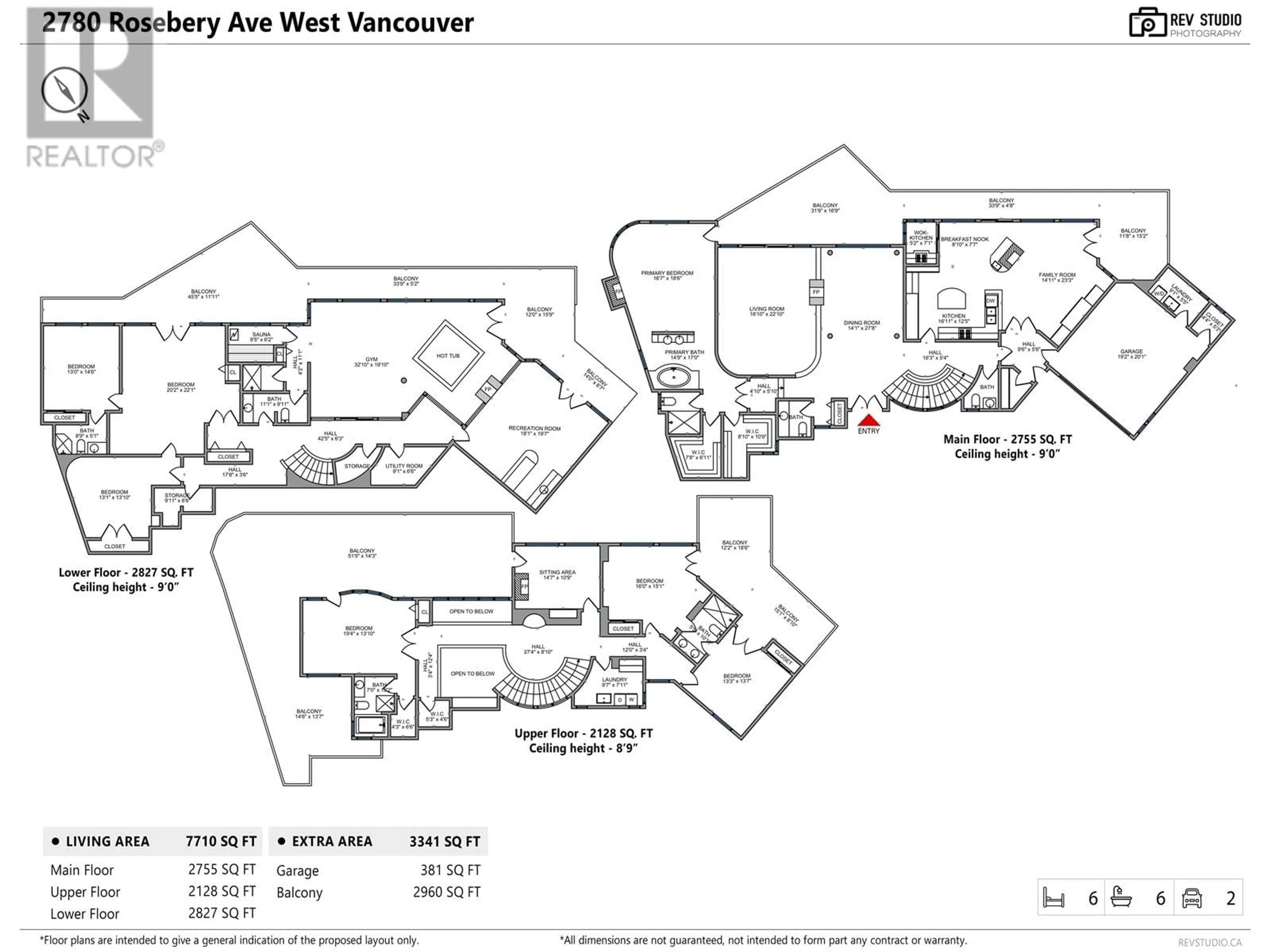 Floor plan for 2780 ROSEBERY AVENUE, West Vancouver British Columbia V7V3A2