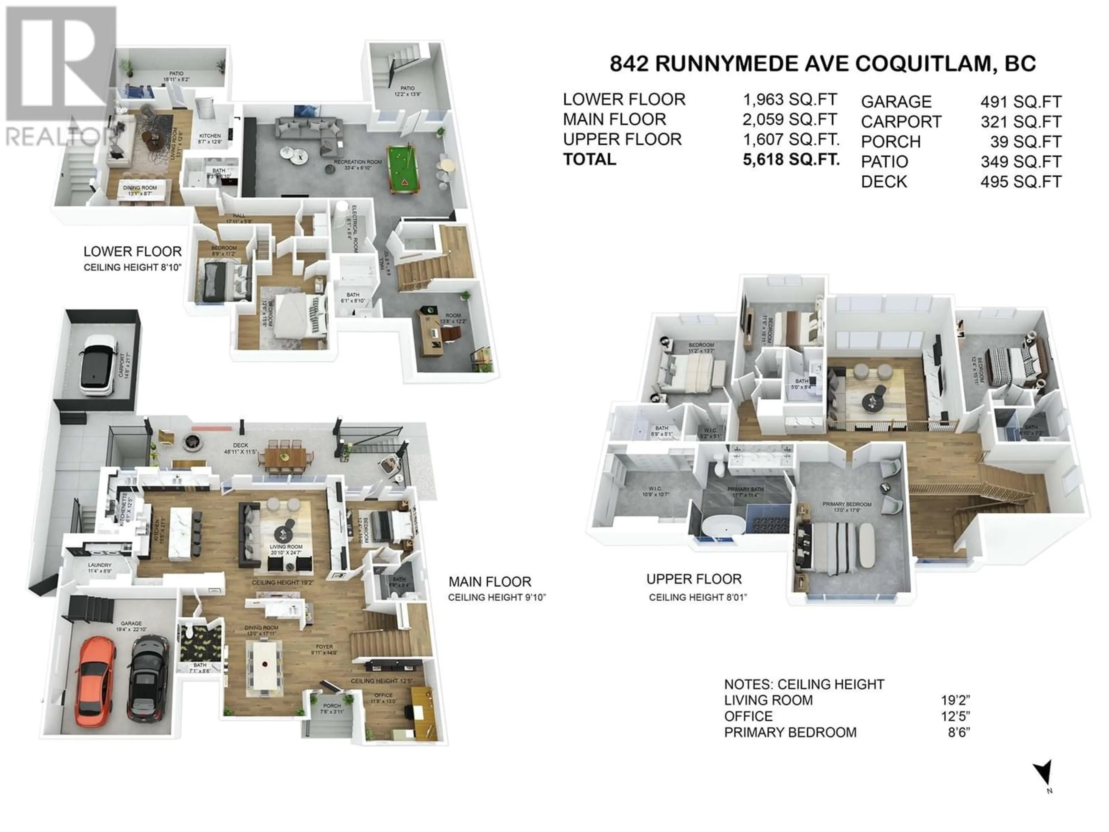 Floor plan for 842 RUNNYMEDE AVENUE, Coquitlam British Columbia V3J2V2
