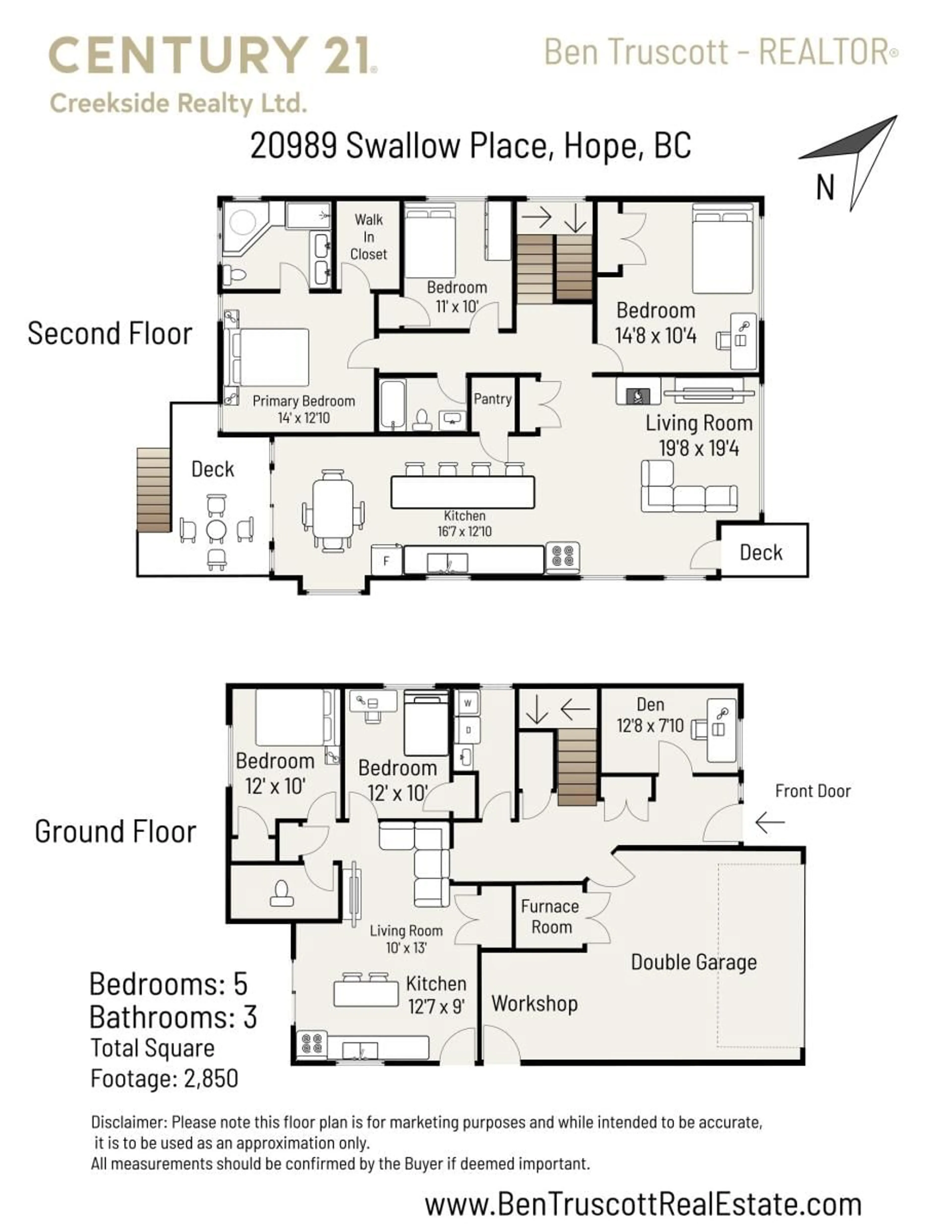 Floor plan for 20989 SWALLOW PLACE, Hope British Columbia V0X1L1