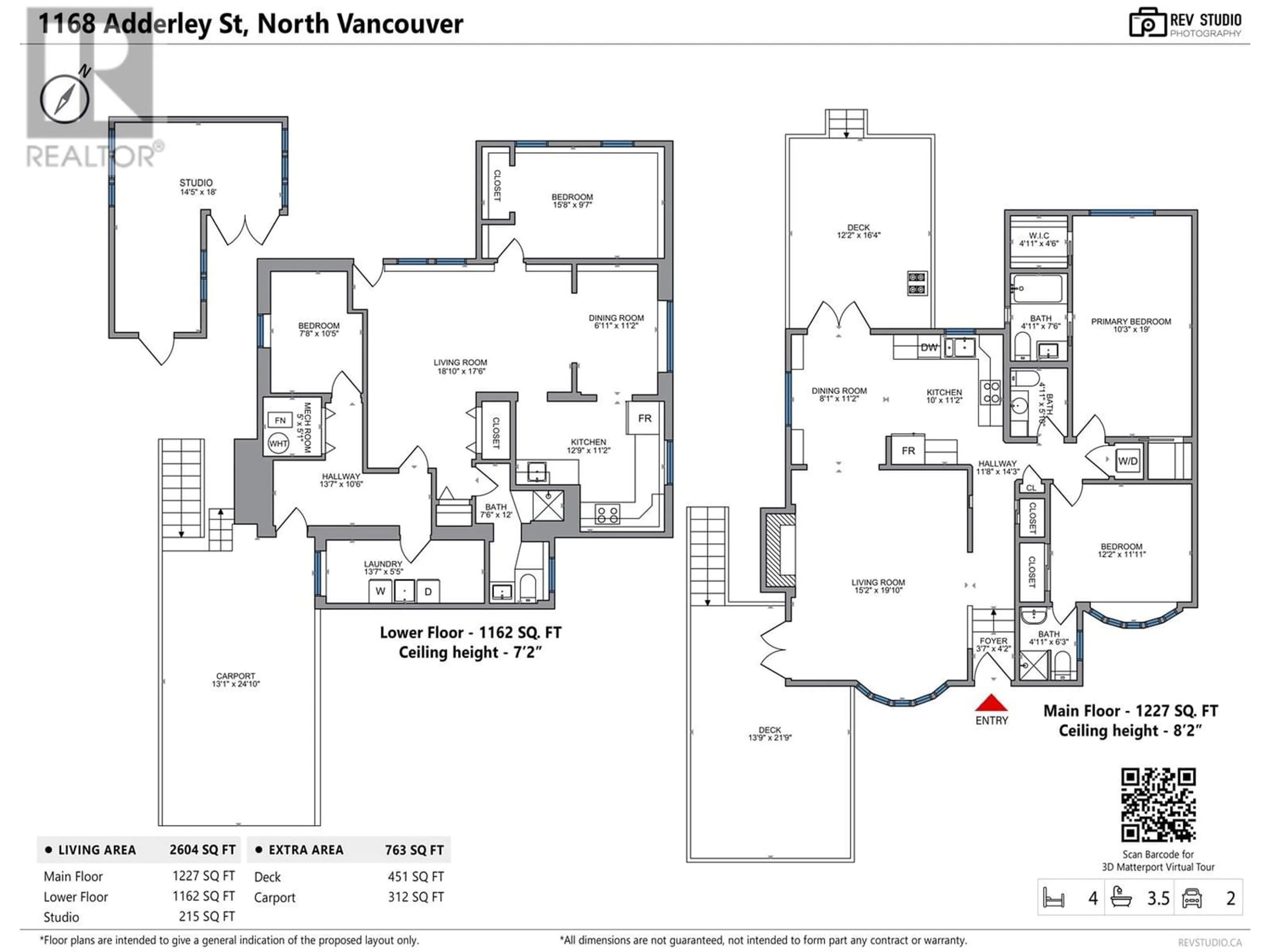 Floor plan for 1168 ADDERLEY STREET, North Vancouver British Columbia V7L1T3