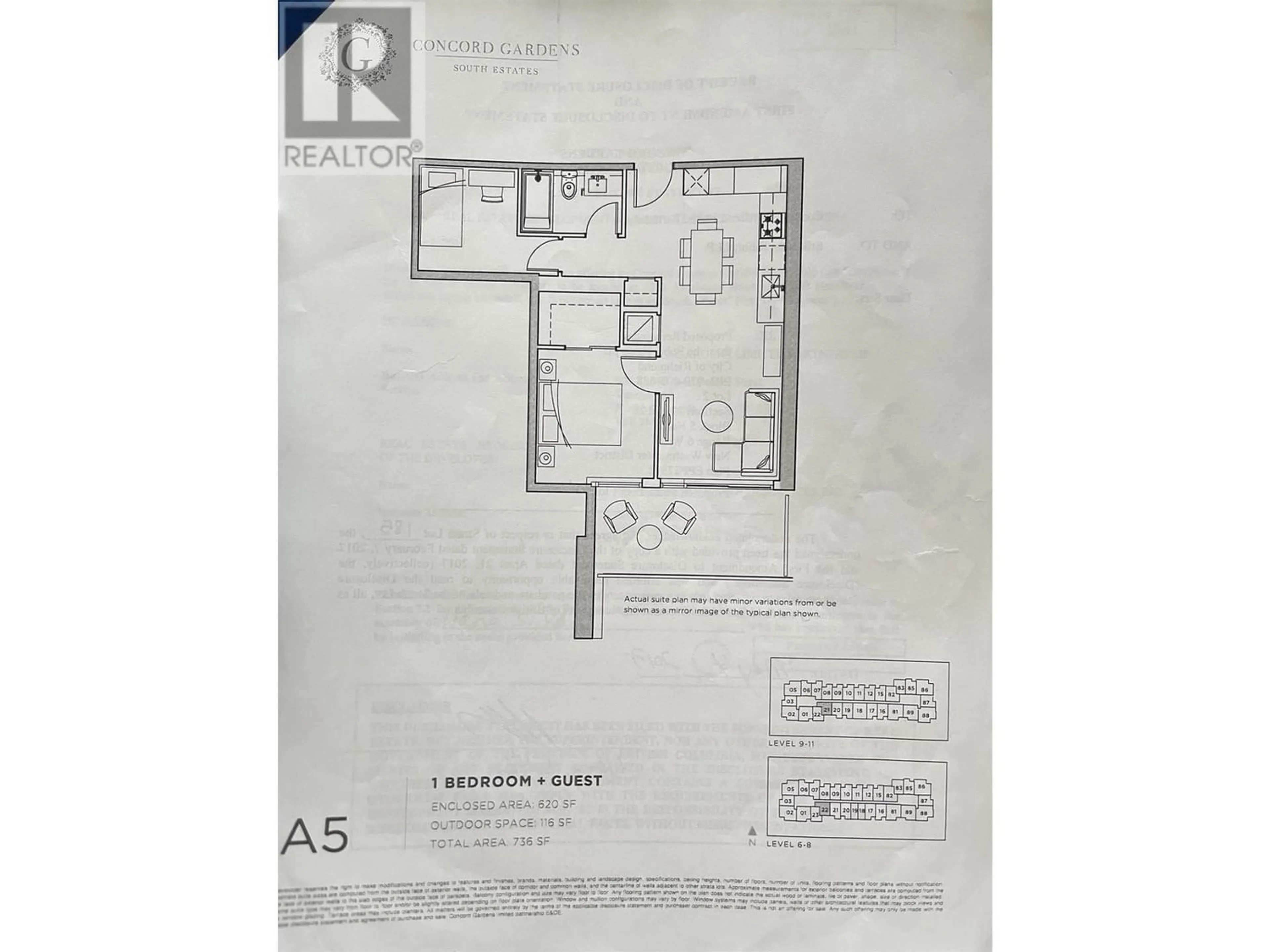 Floor plan for 1021 8800 HAZELBRIDGE WAY, Richmond British Columbia V6X0S3