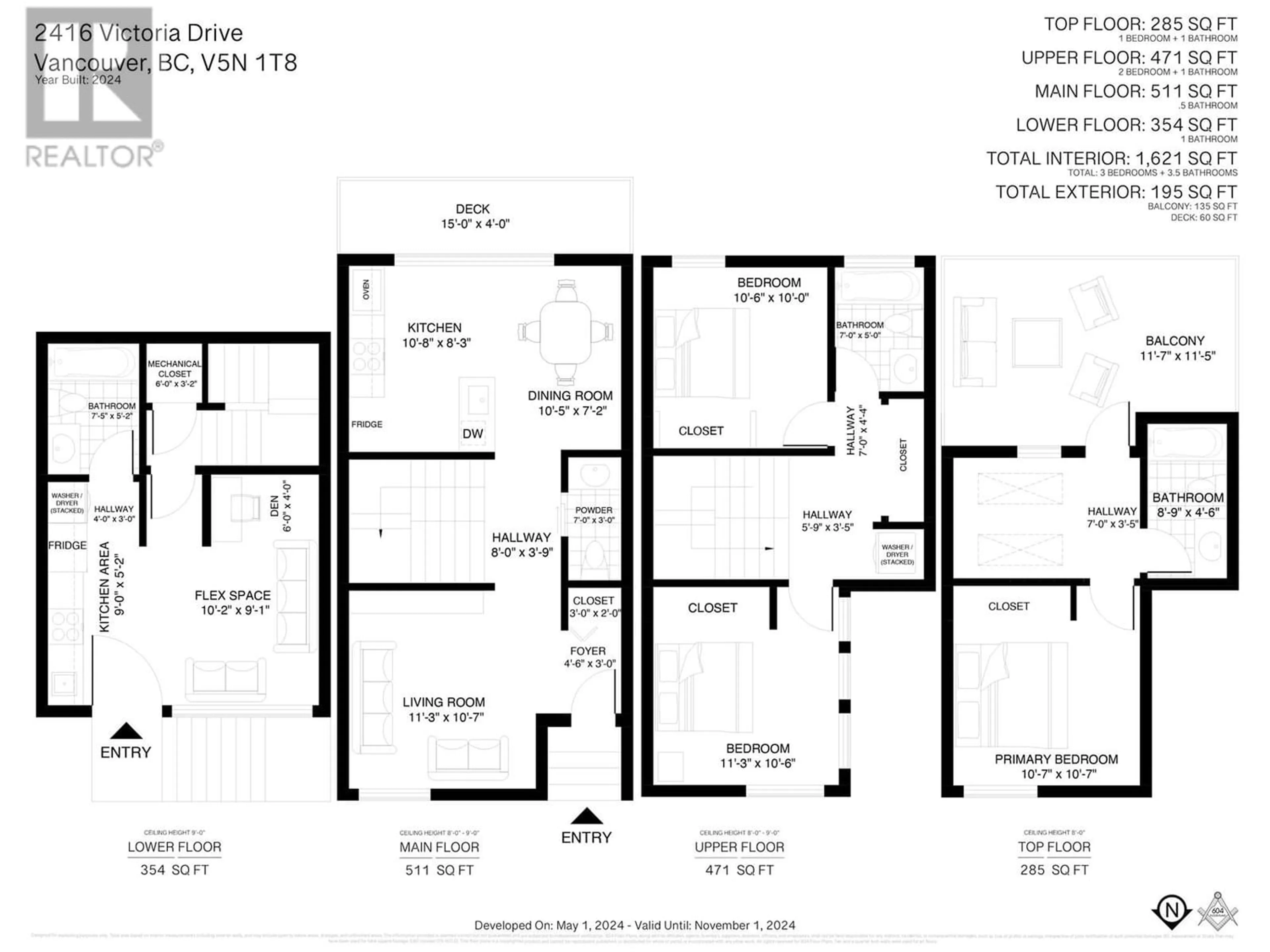 Floor plan for 2416 VICTORIA DRIVE, Vancouver British Columbia V5N1T8