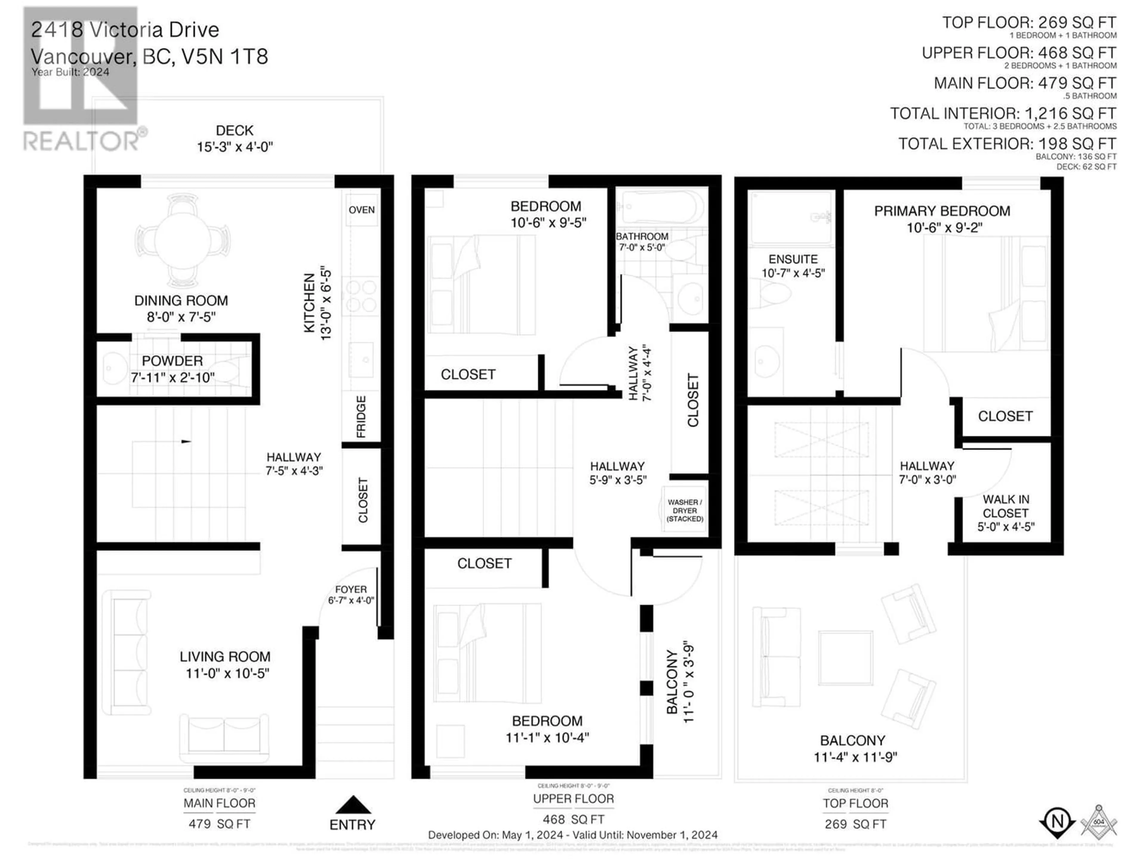 Floor plan for 2418 VICTORIA DRIVE, Vancouver British Columbia V5N1T8