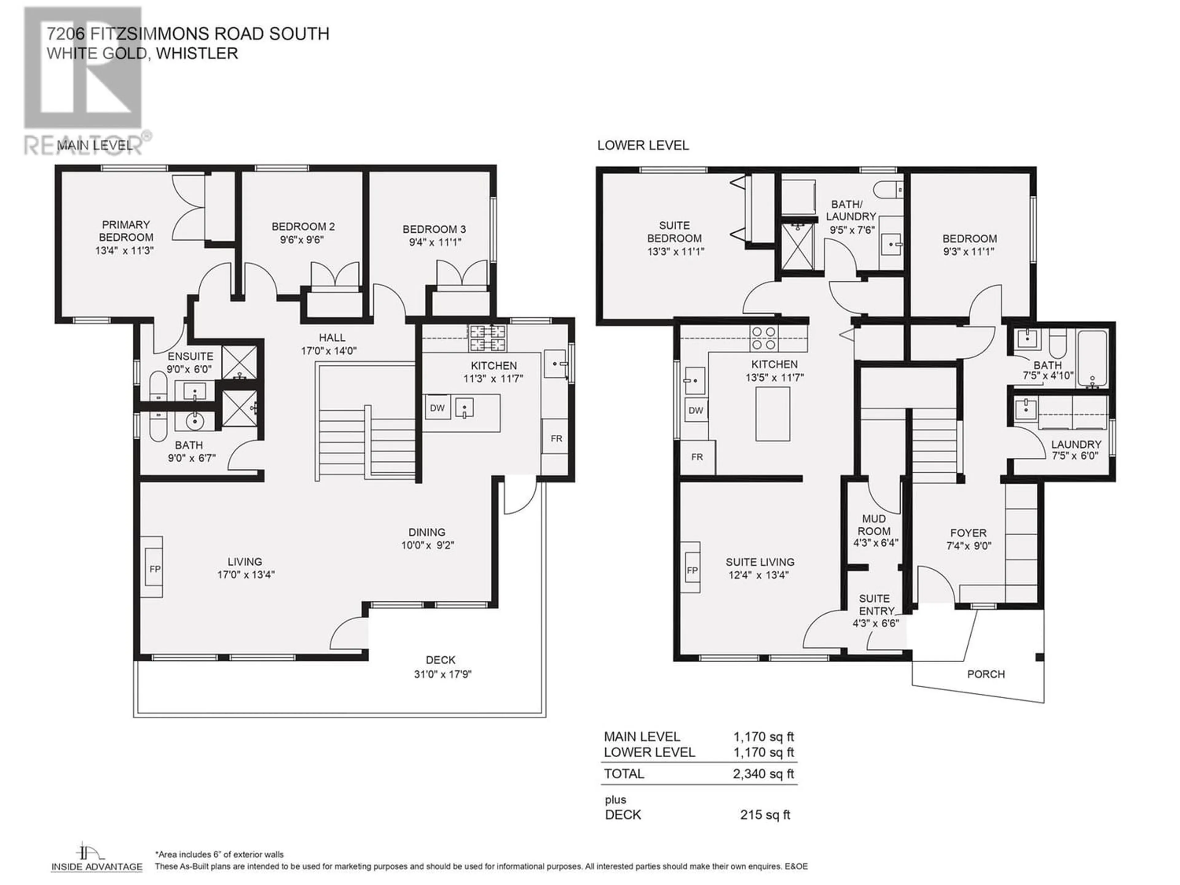 Floor plan for 7206 FITZSIMMONS ROAD NORTH, Whistler British Columbia V8E0E3