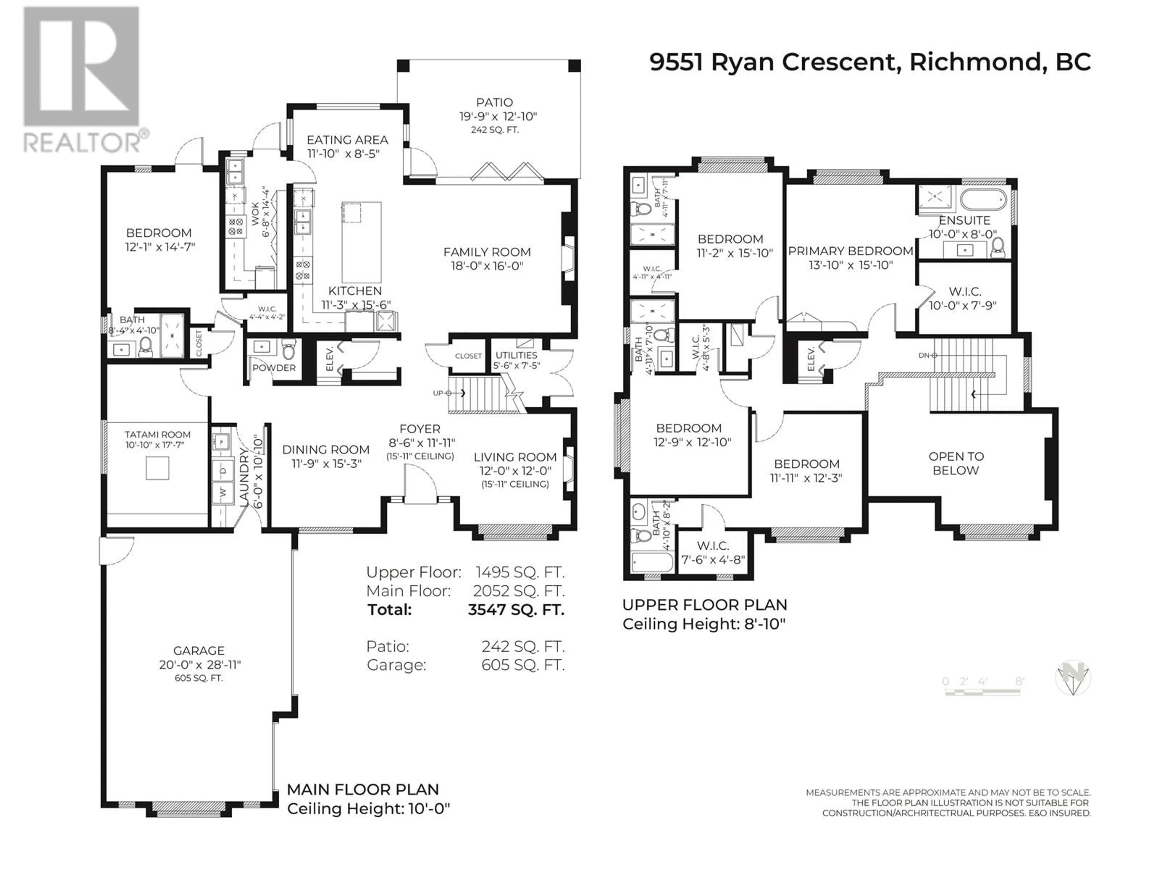 Floor plan for 9551 RYAN CRESCENT, Richmond British Columbia V7A2H1