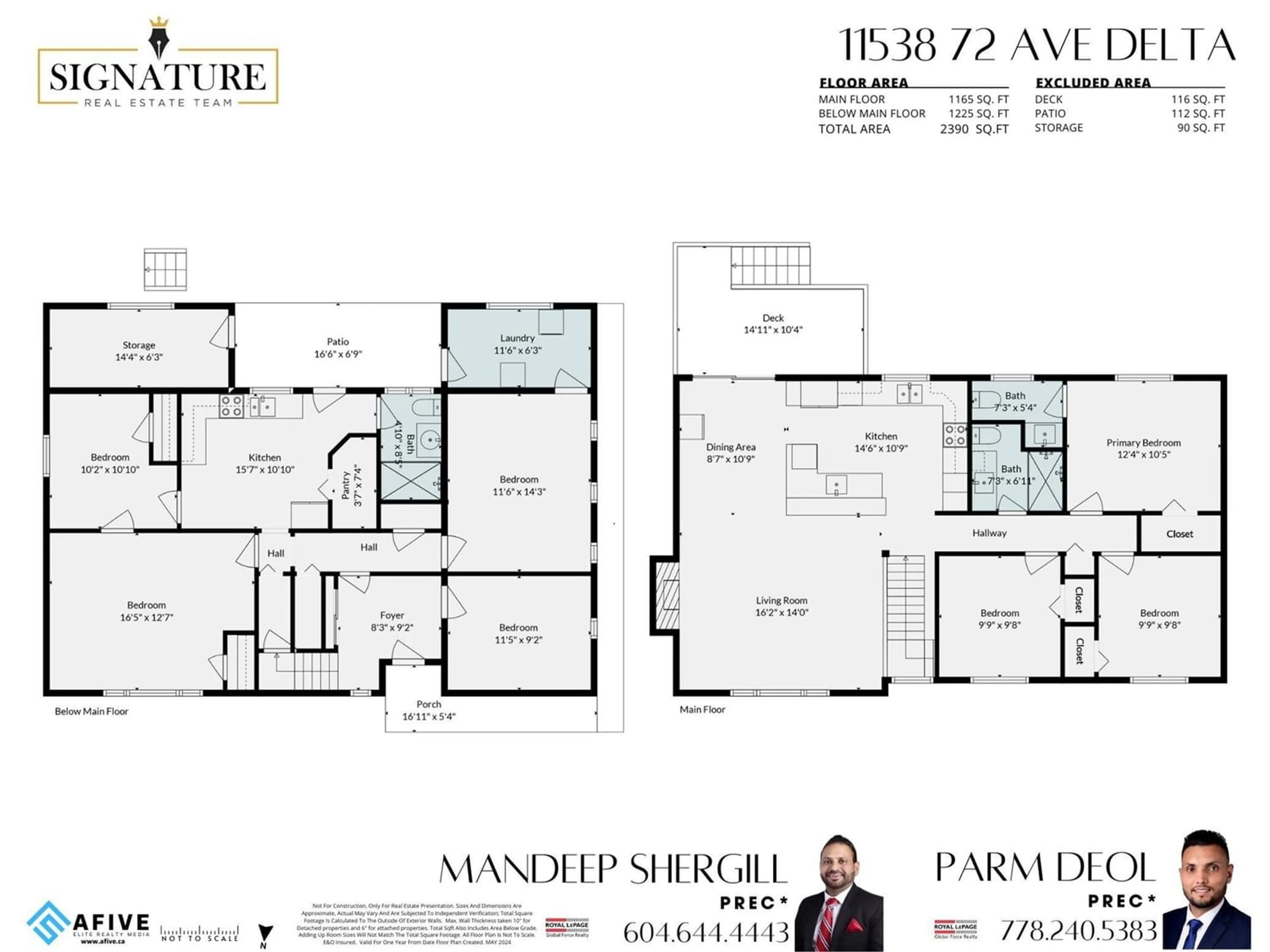 Floor plan for 11538 72 AVENUE, Delta British Columbia V4E1Z1