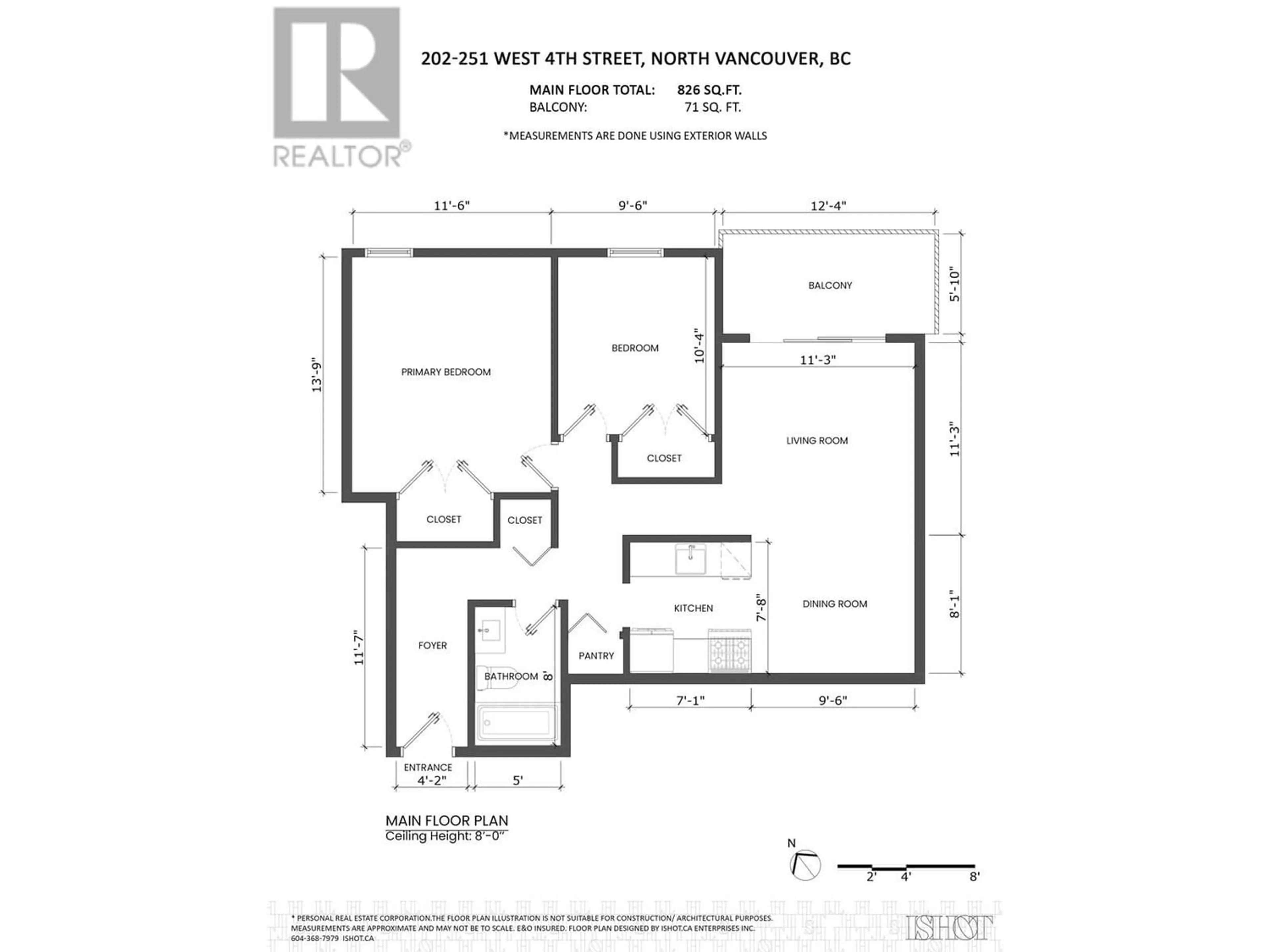 Floor plan for 202 251 W 4TH STREET, North Vancouver British Columbia V7M1H8