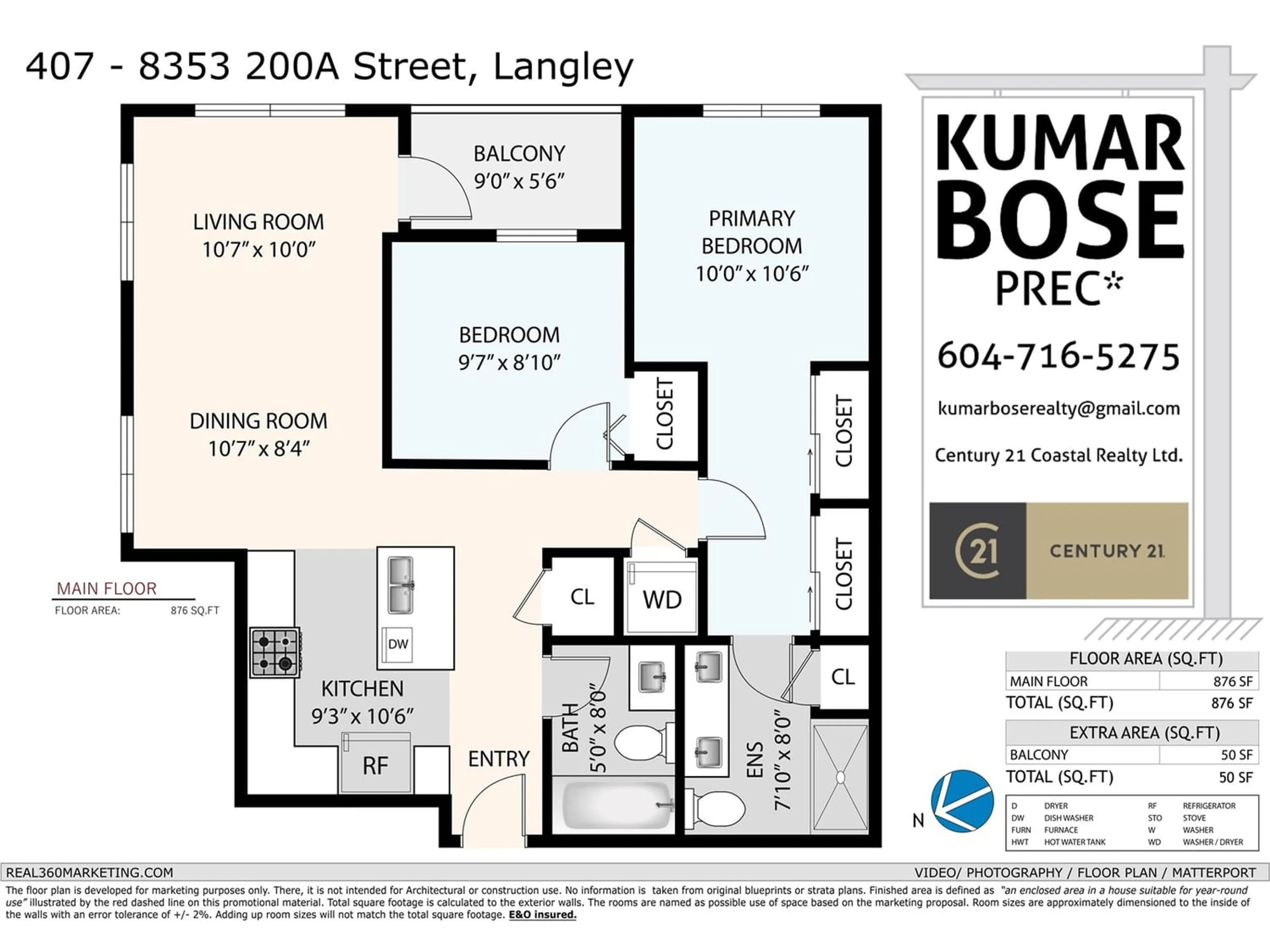 Floor plan for F407 8353 200A STREET, Langley British Columbia V2Y5K7