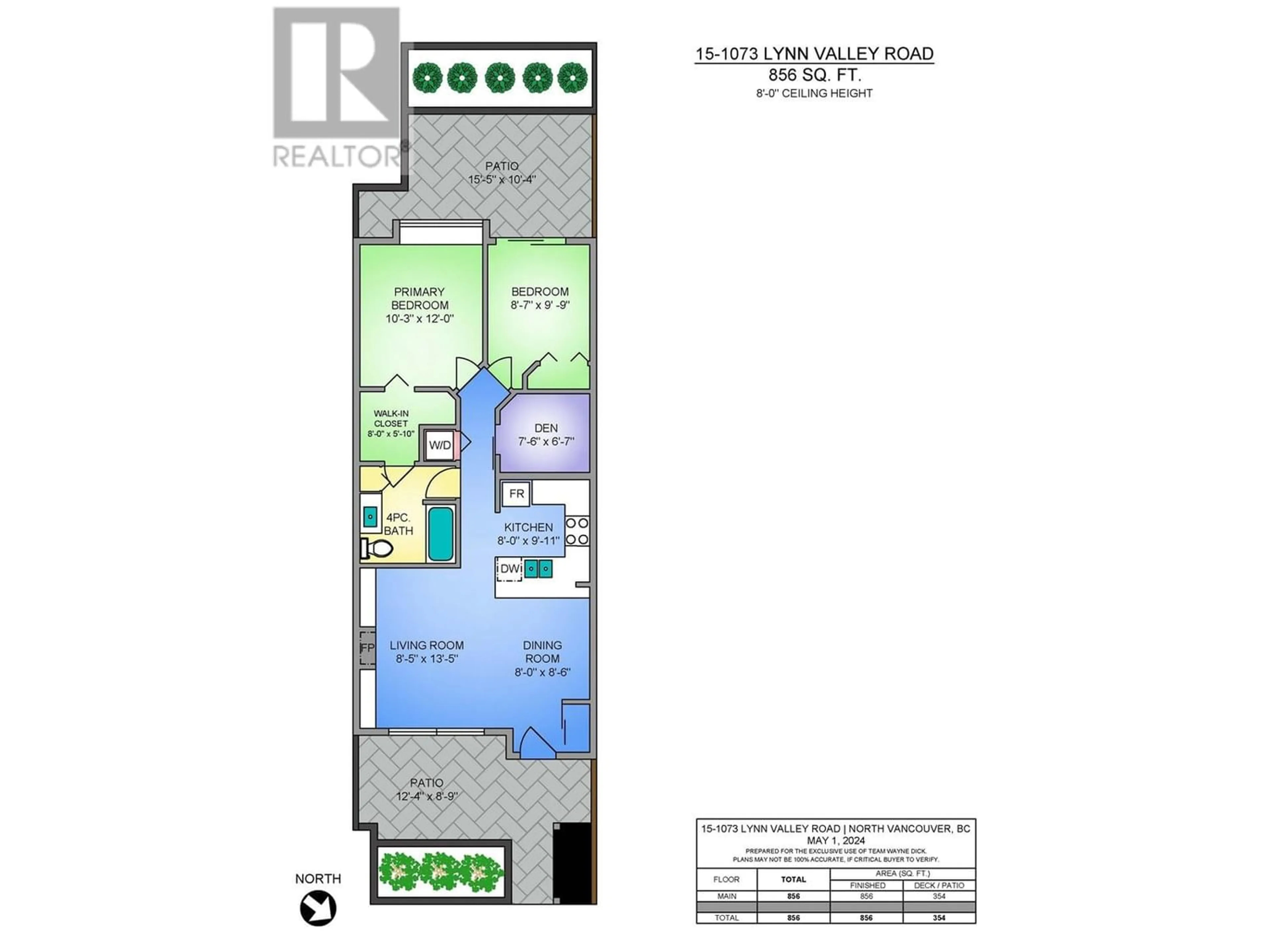 Floor plan for 15 1073 LYNN VALLEY ROAD, North Vancouver British Columbia V7J1Z6