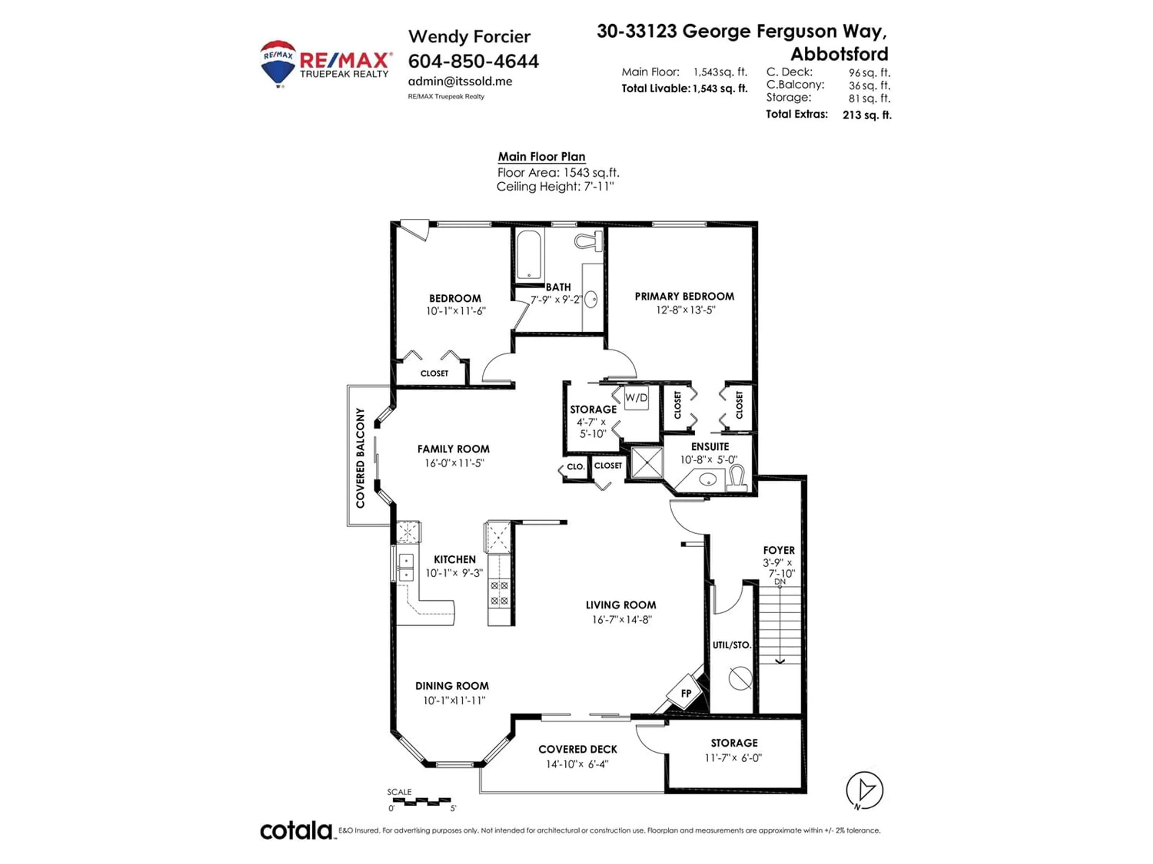 Floor plan for 30 33123 GEORGE FERGUSON WAY, Abbotsford British Columbia V2S2L6