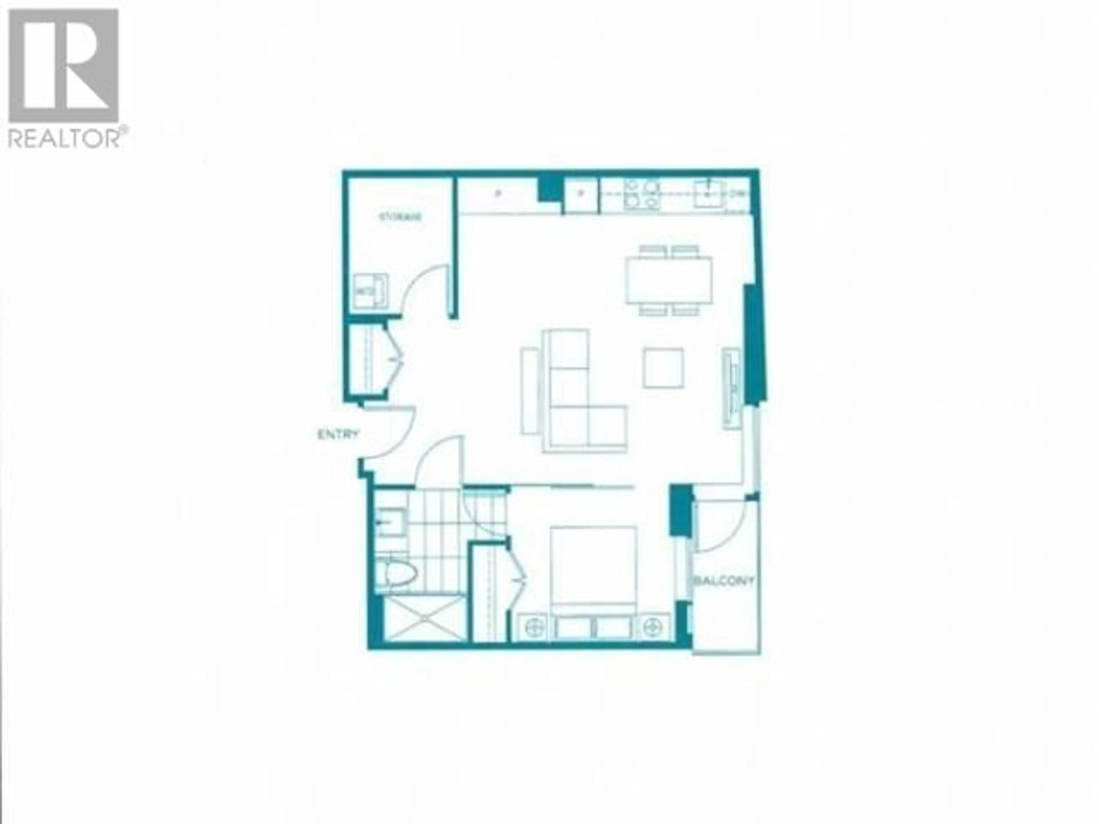 Floor plan for 416 1661 QUEBEC STREET, Vancouver British Columbia V6A0H2