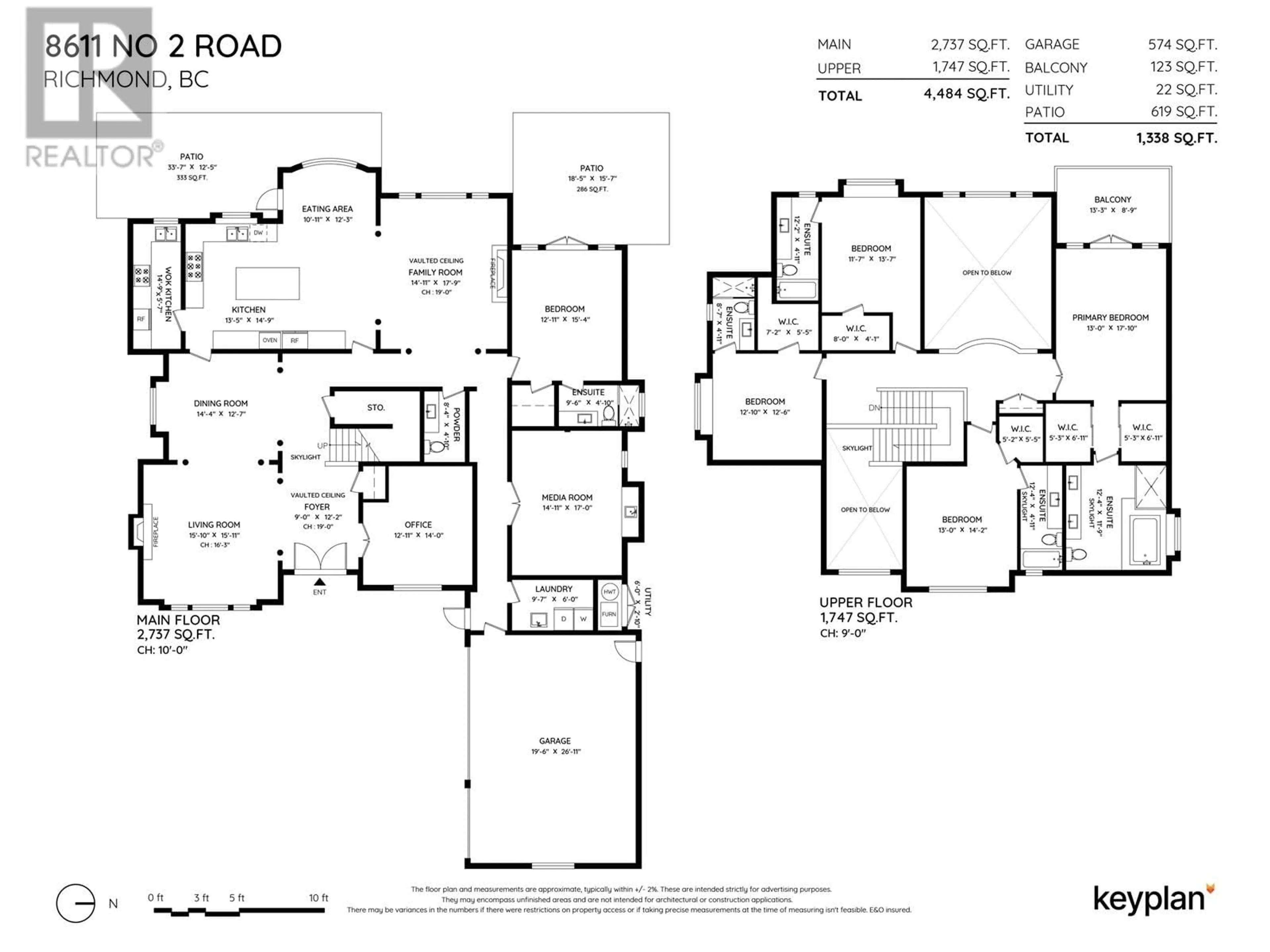 Floor plan for 8611 NO. 2 ROAD, Richmond British Columbia V7C3M4