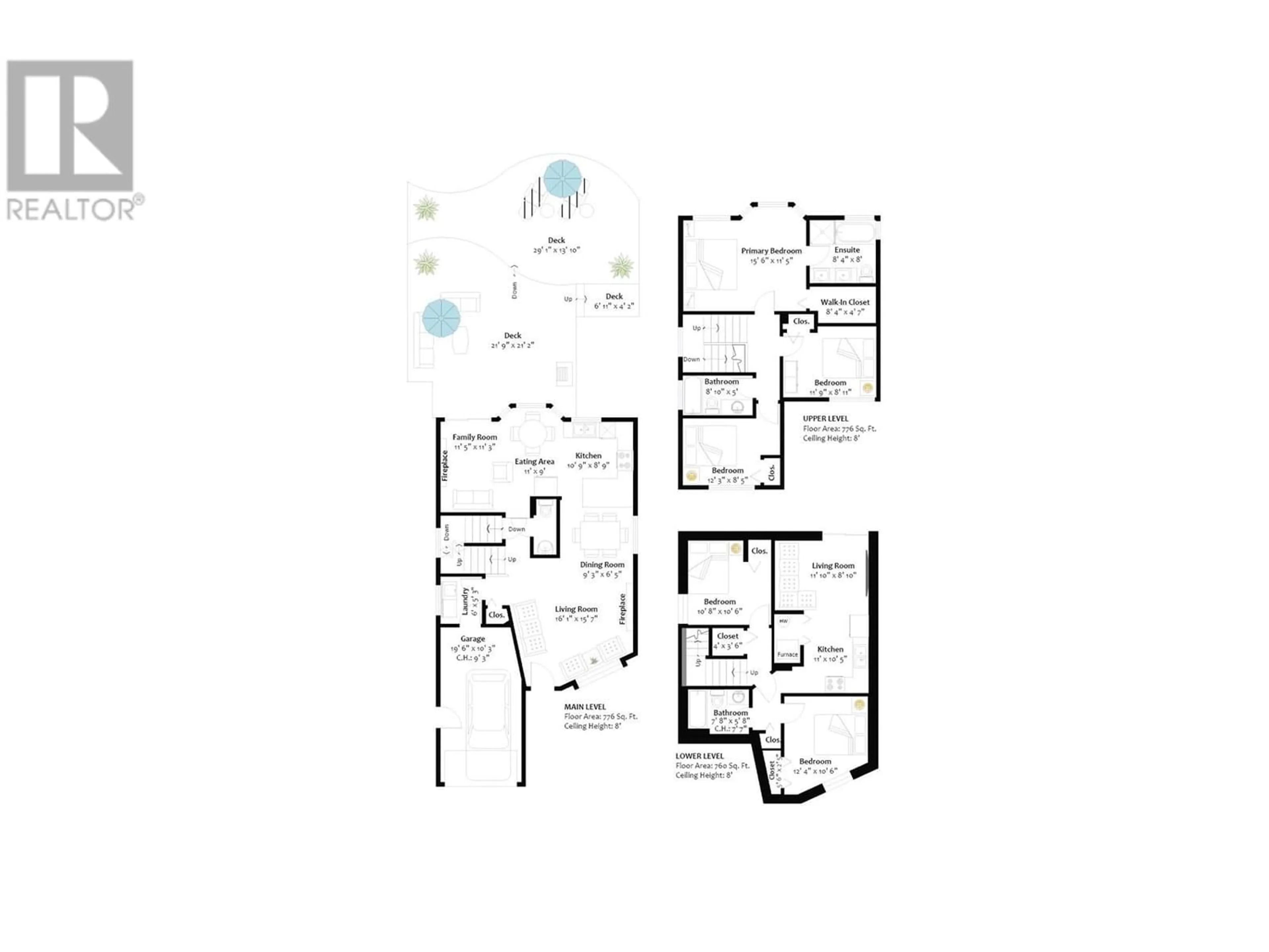 Floor plan for 731 GRANTHAM PLACE, North Vancouver British Columbia V7H1S9