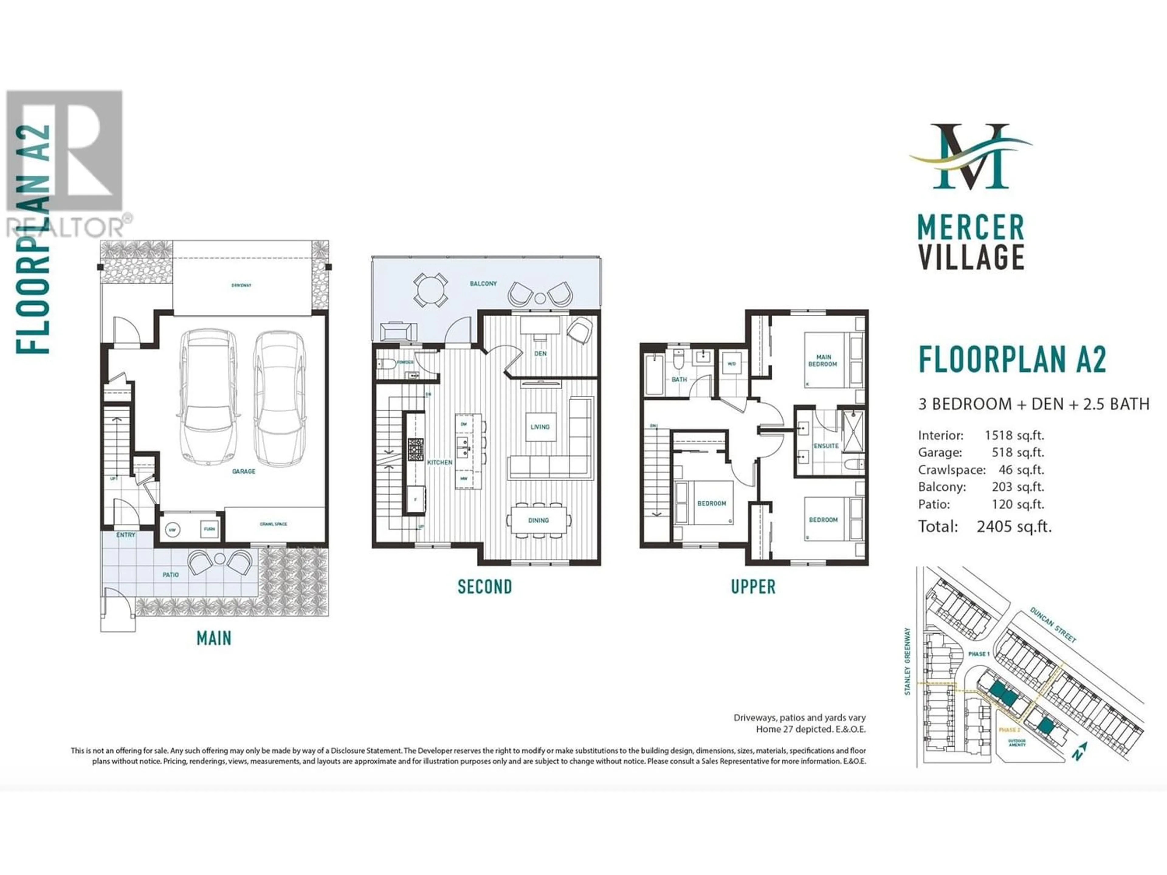 Floor plan for 26 388 DUNCAN STREET, New Westminster British Columbia V3M5H1