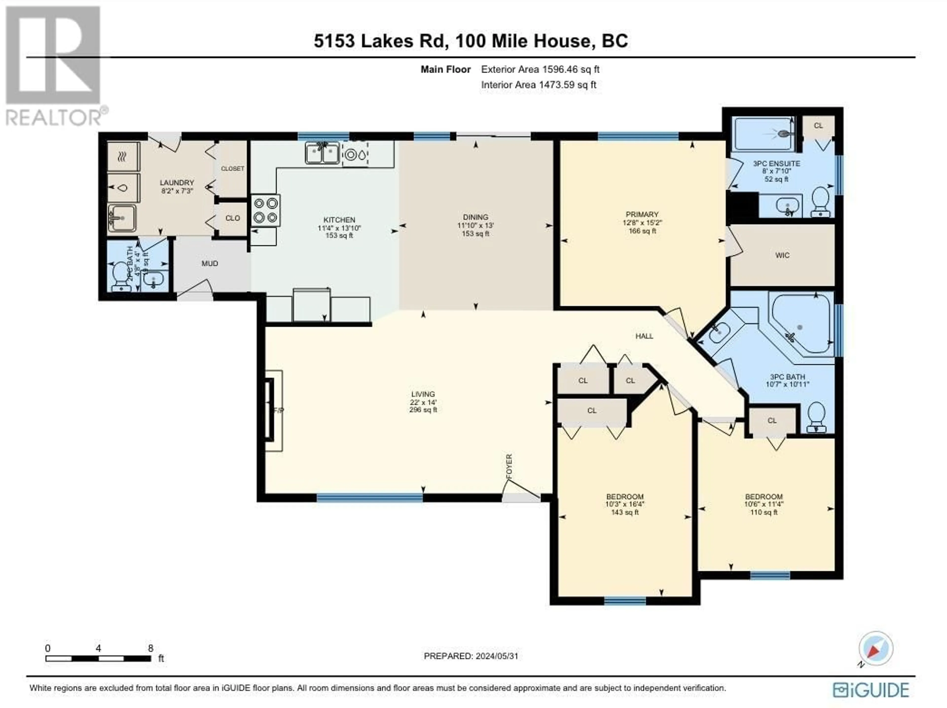 Floor plan for 5153 LAKES ROAD, 108 Mile Ranch British Columbia V0K2E1