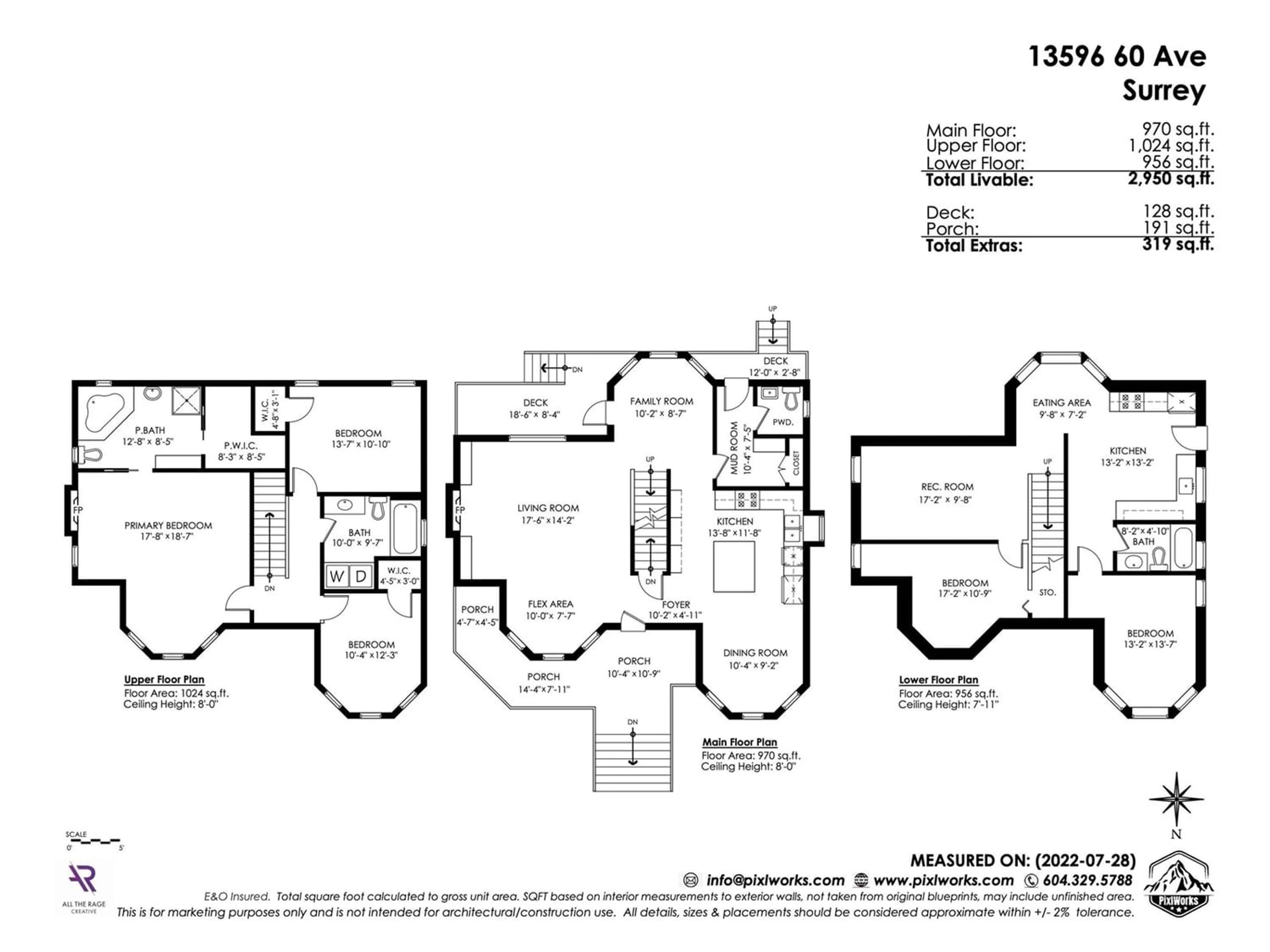 Floor plan for 13596 60 AVENUE, Surrey British Columbia V3X2M6