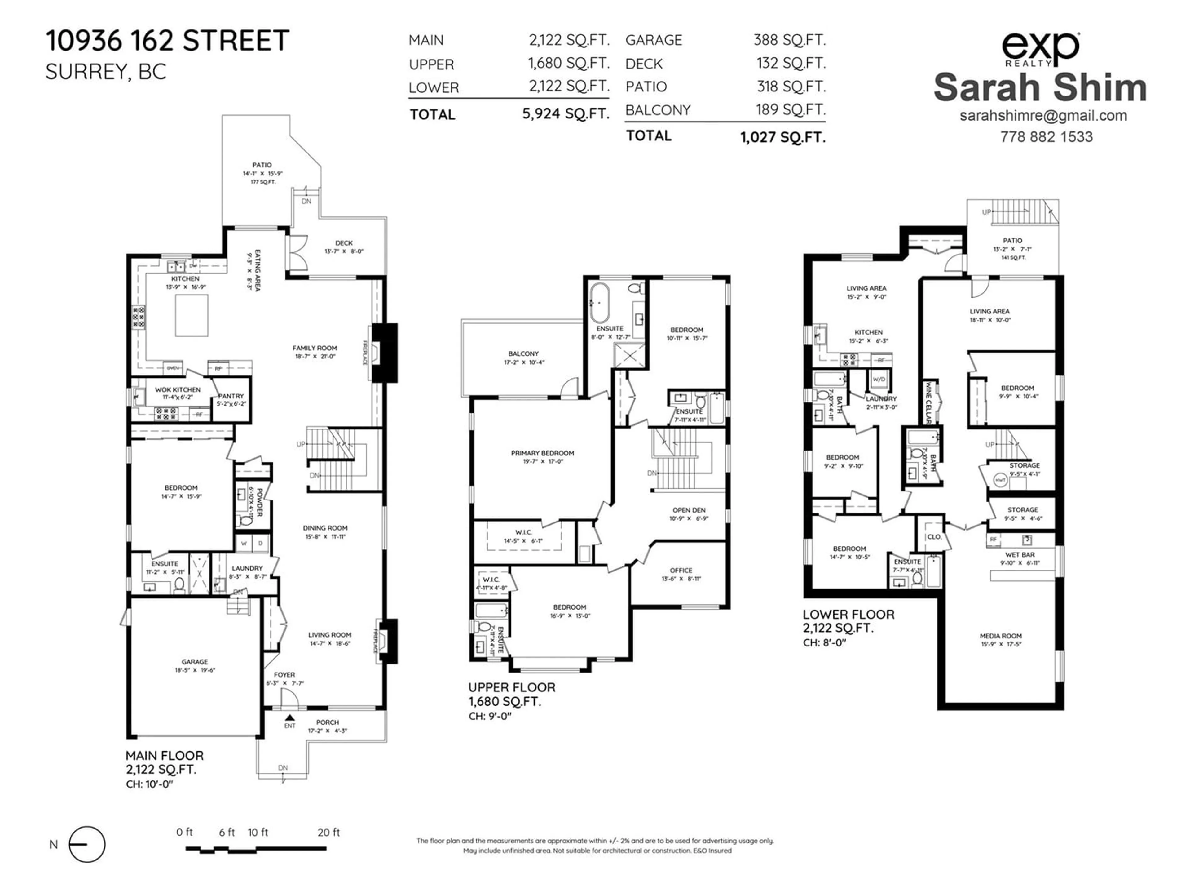 Floor plan for 10936 162 STREET, Surrey British Columbia V4N0C5