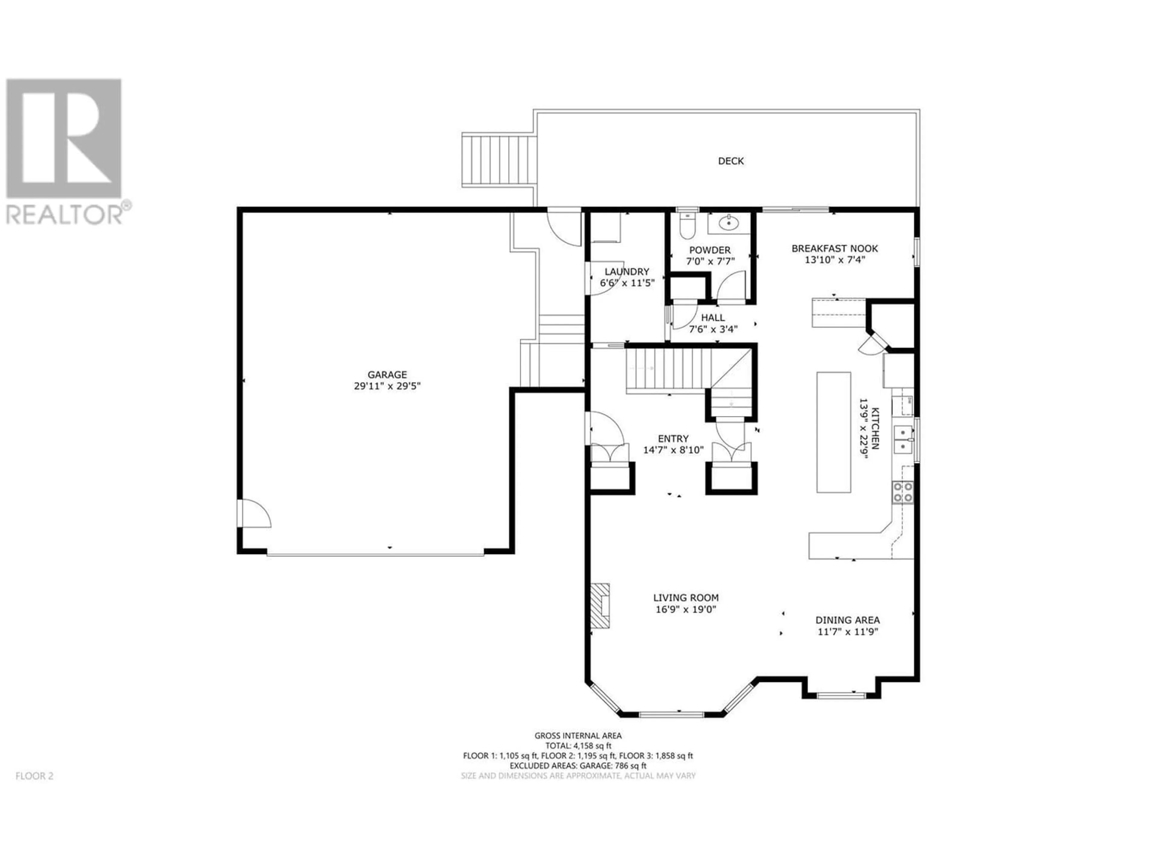 Floor plan for 11716 88 STREET, Fort St. John British Columbia V1J0H8